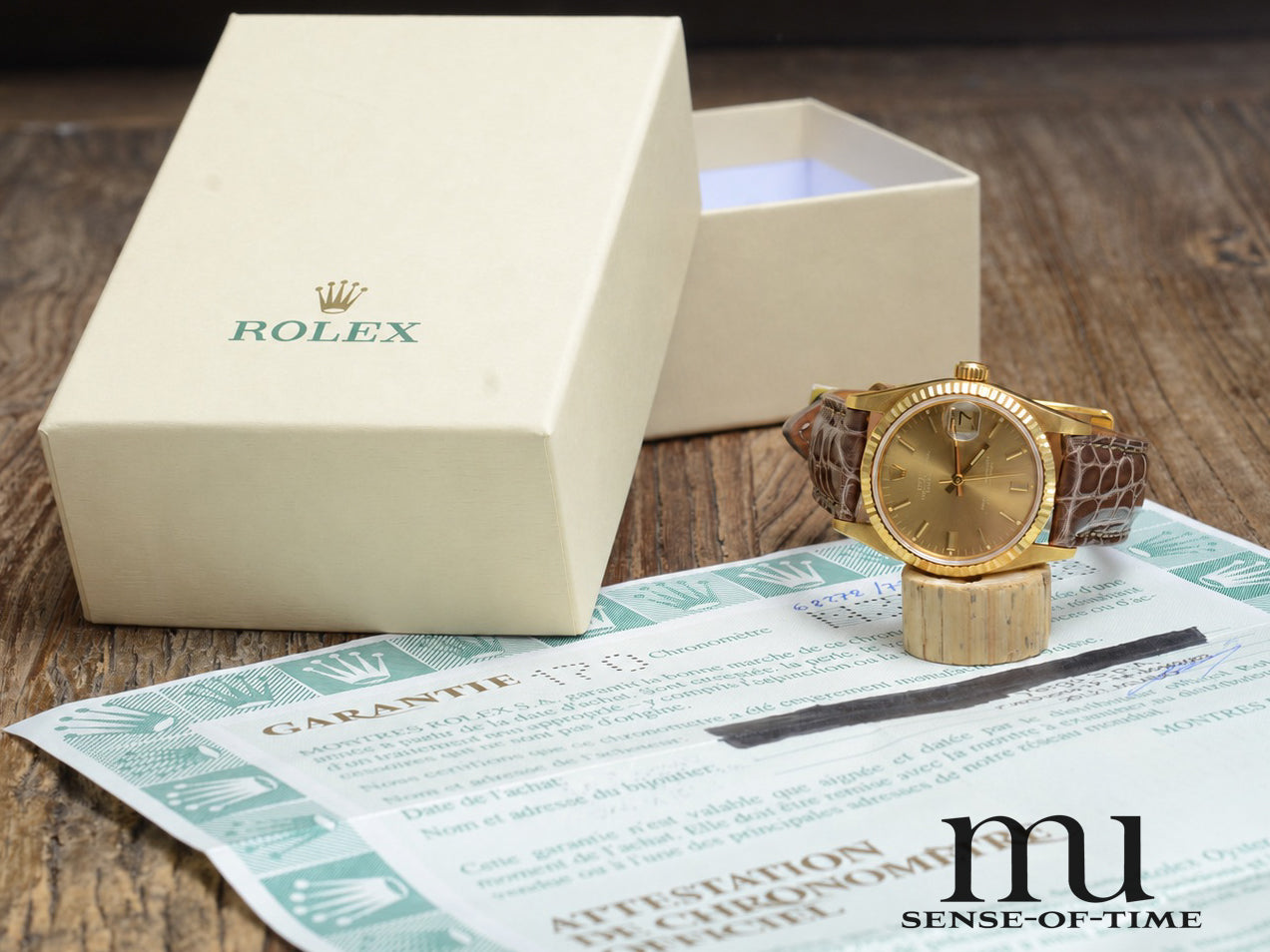 Rolex Datejust Lady 18kt Gold, Ghost Zifferblatt, 31mm, Ref.: 68278