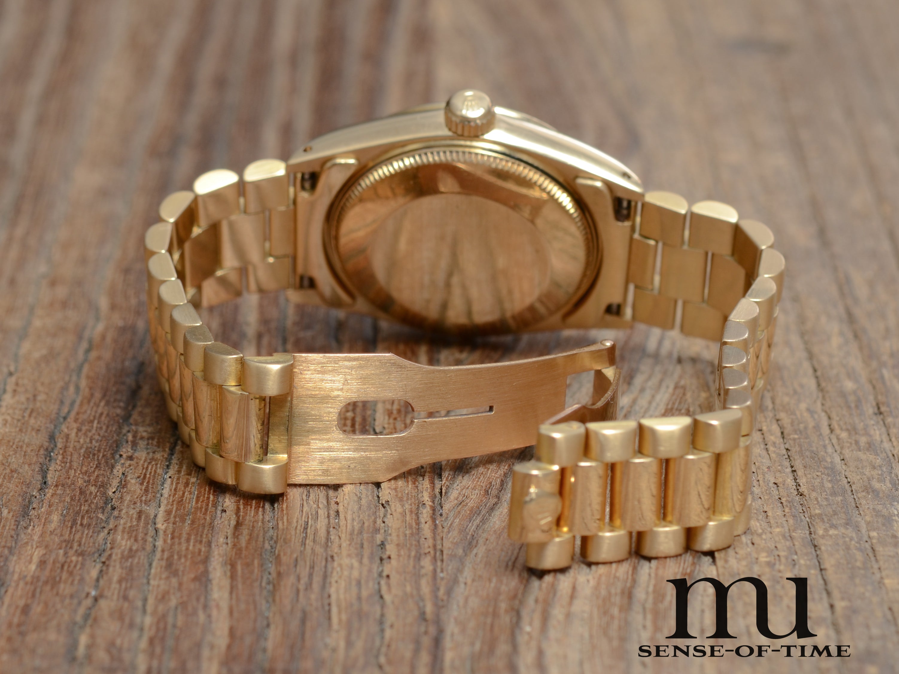 Rolex Datejust Lady 18kt Gold Ghost Diamant-Zifferblatt, Präsident-Bracelet, Ref.: 68278