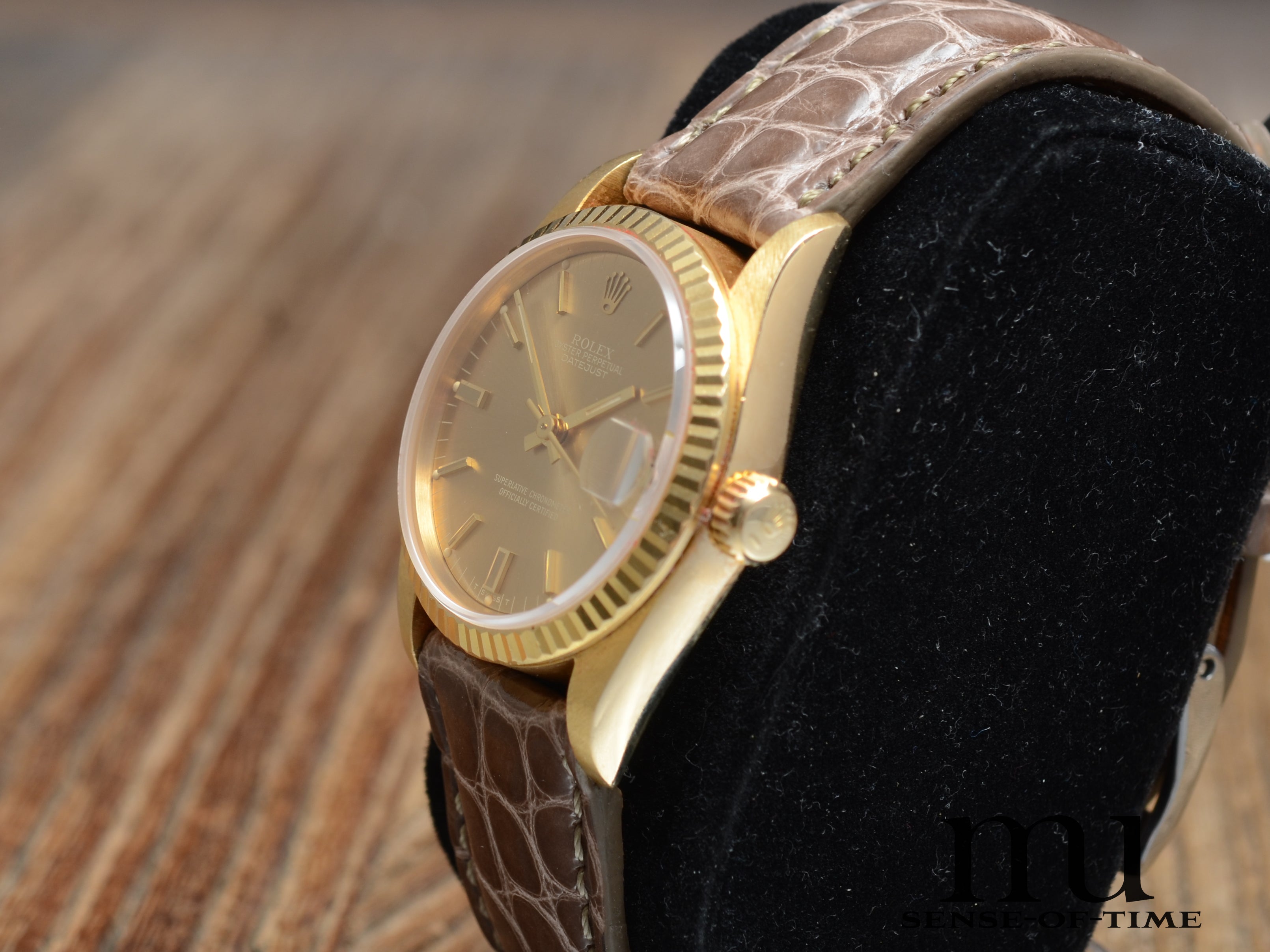 Rolex Datejust Lady 18kt Gold, Ghost Zifferblatt, 31mm, Ref.: 68278