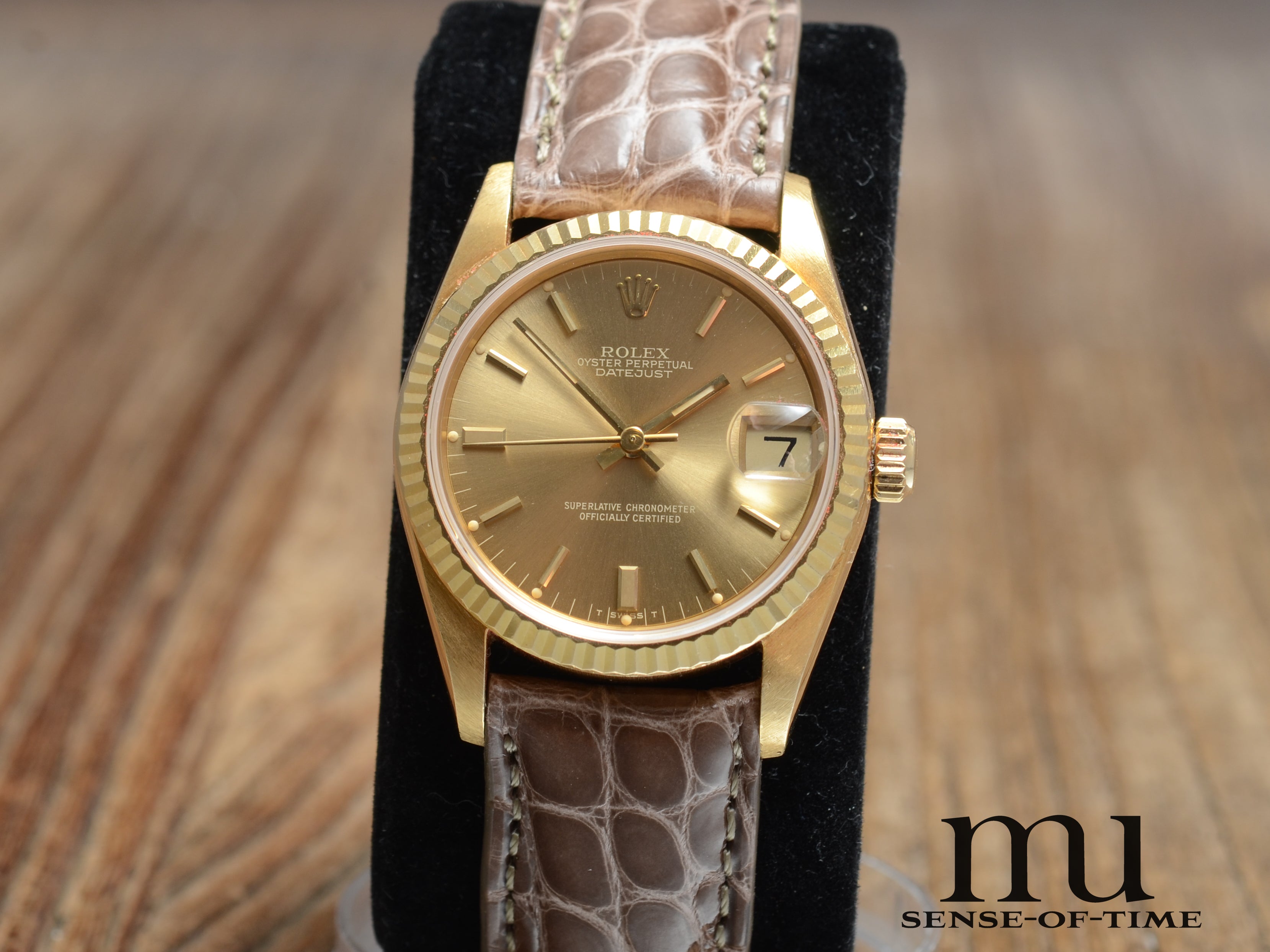 Rolex Datejust Lady 18kt Gold, Ghost Zifferblatt, 31mm, Ref.: 68278