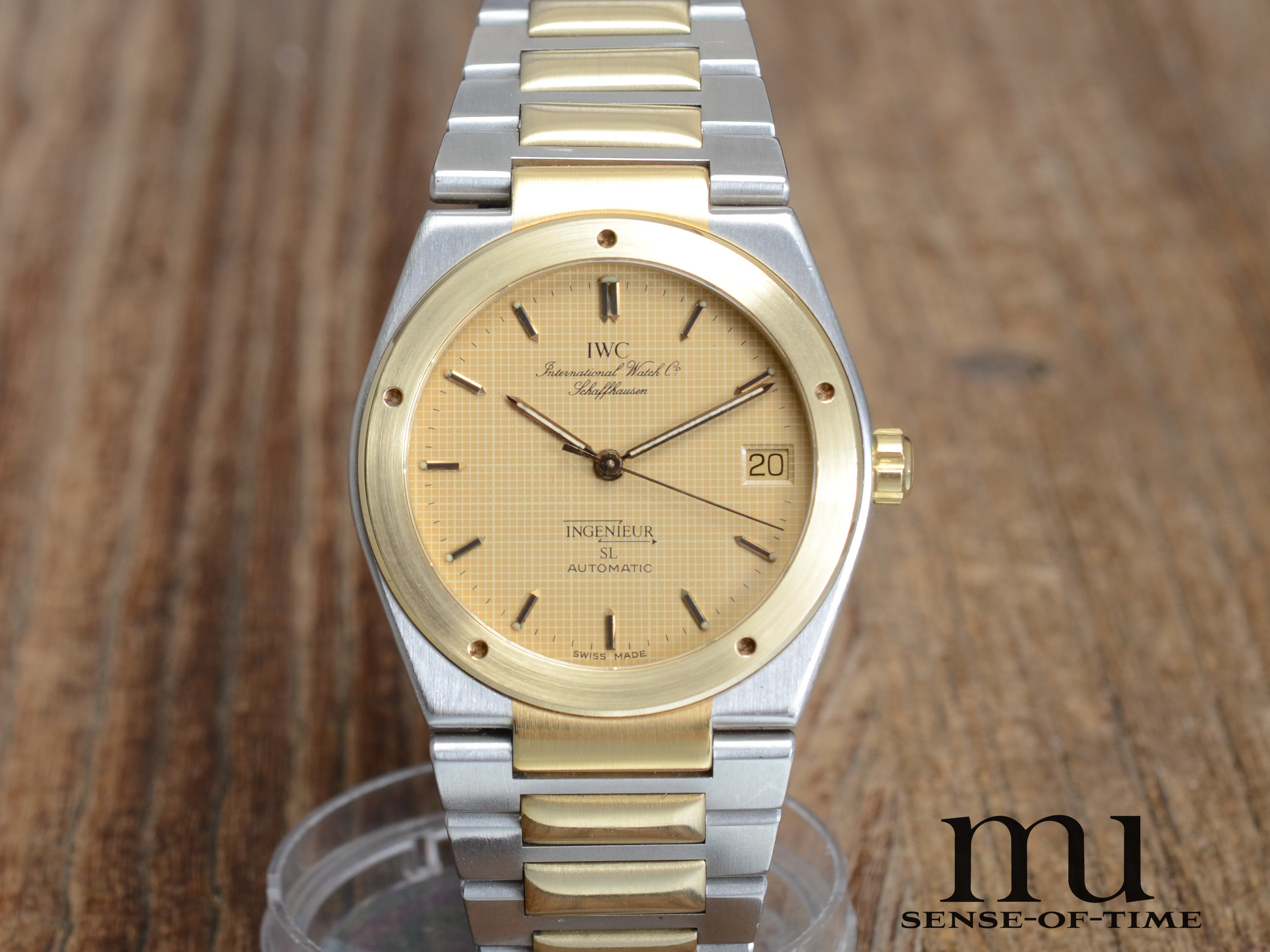 IWC Ingenieur SL Stahl/Gold Automatik goldenes Millimeter Dial, IW3506