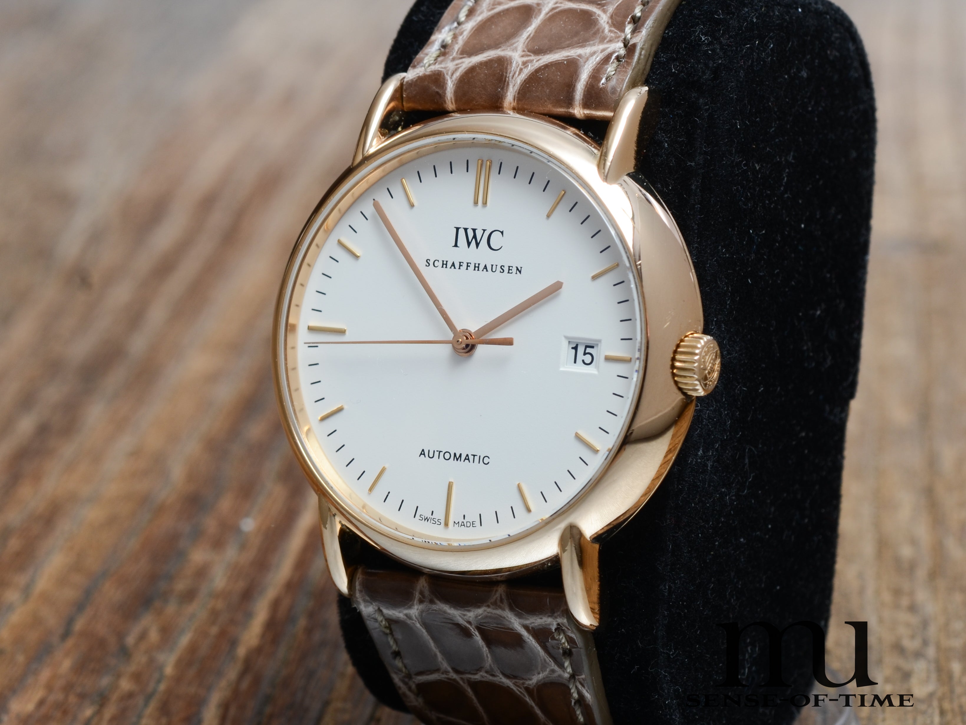 IWC Portofino 18kt Roségold 38mm, weißes Zifferblatt, Ref.: IW3533
