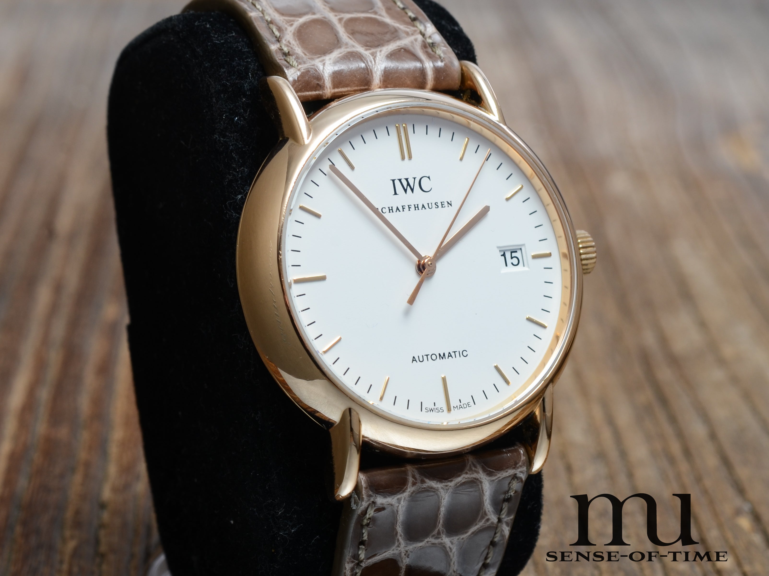 IWC Portofino 18kt Roségold 38mm, weißes Zifferblatt, Ref.: IW3533