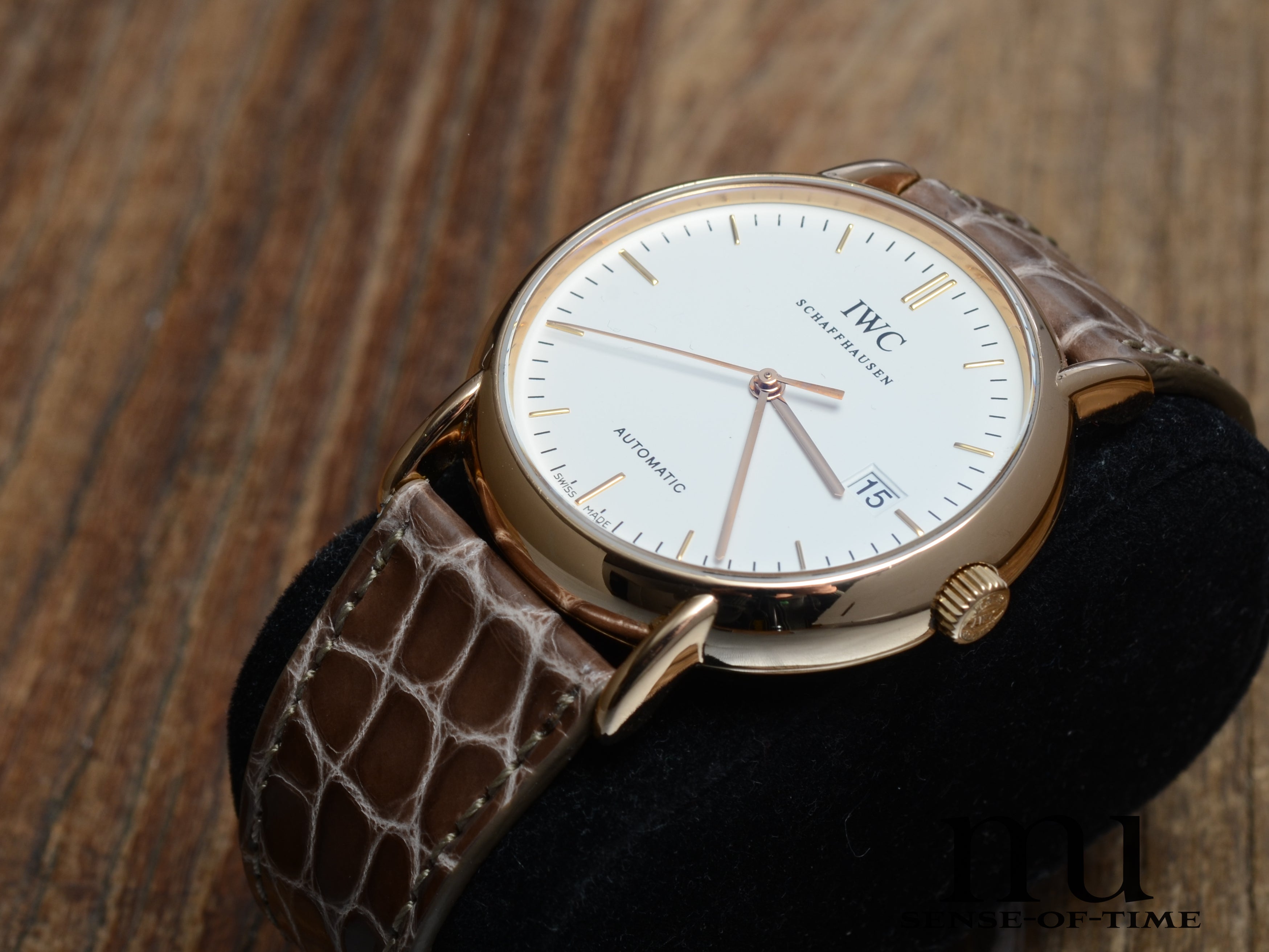 IWC Portofino 18kt Roségold 38mm, weißes Zifferblatt, Ref.: IW3533