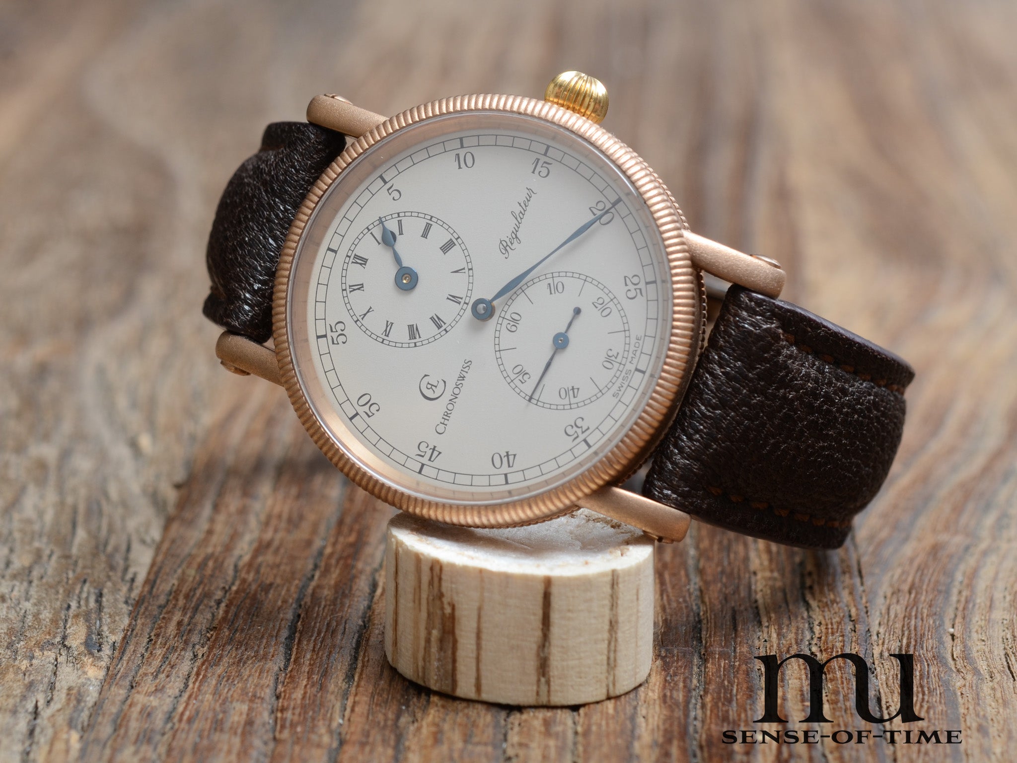 Chronoswiss Regulateur Bronze, 1. Serie Handaufzug-Kaliber, Ref.: CH6327