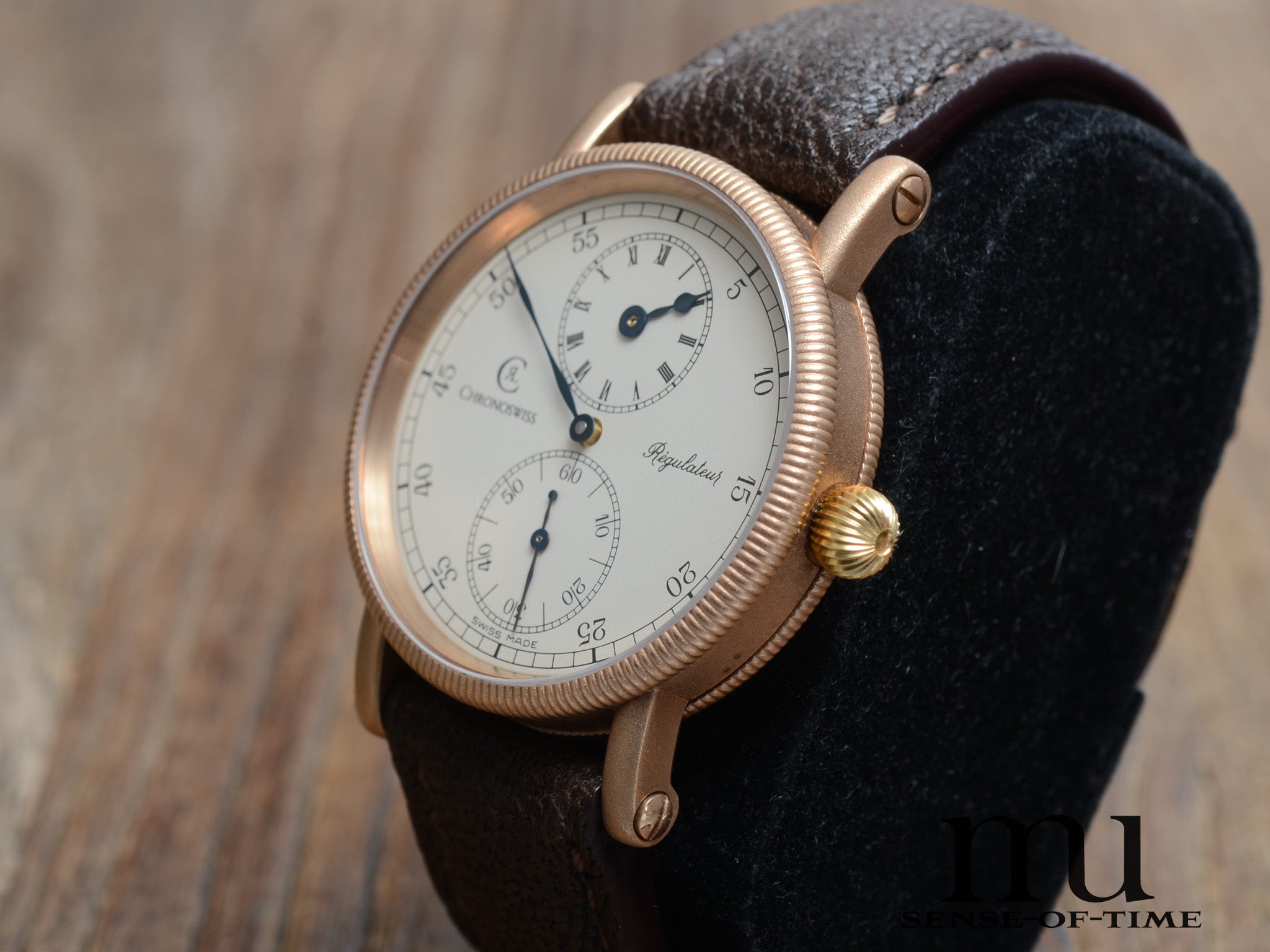 Chronoswiss Regulateur Bronze, 1. Serie Handaufzug-Kaliber, Ref.: CH6327