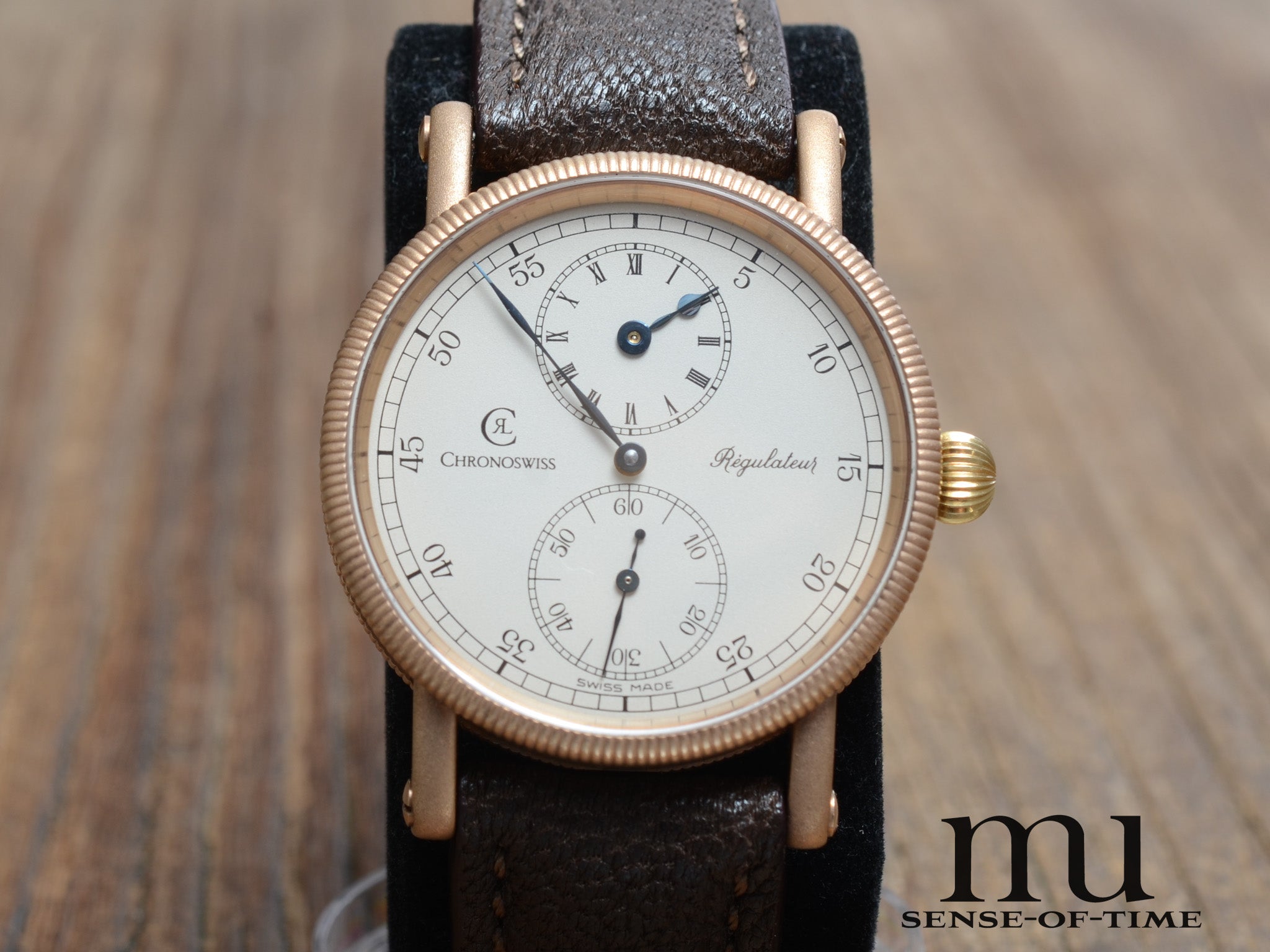 Chronoswiss Regulateur Bronze, 1. Serie Handaufzug-Kaliber, Ref.: CH6327