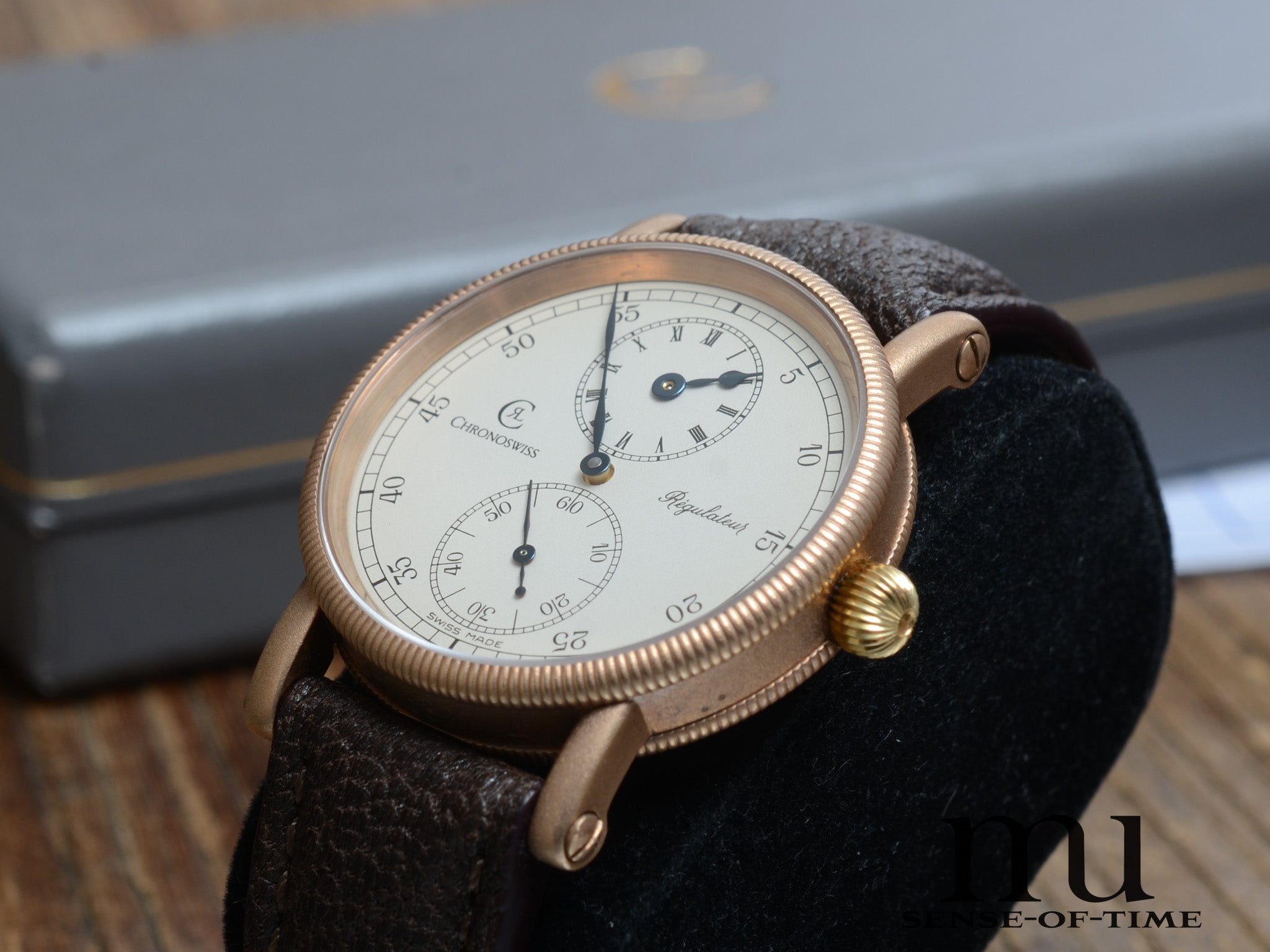 Chronoswiss Regulateur Bronze, 1. Serie Handaufzug-Kaliber, Ref.: CH6327