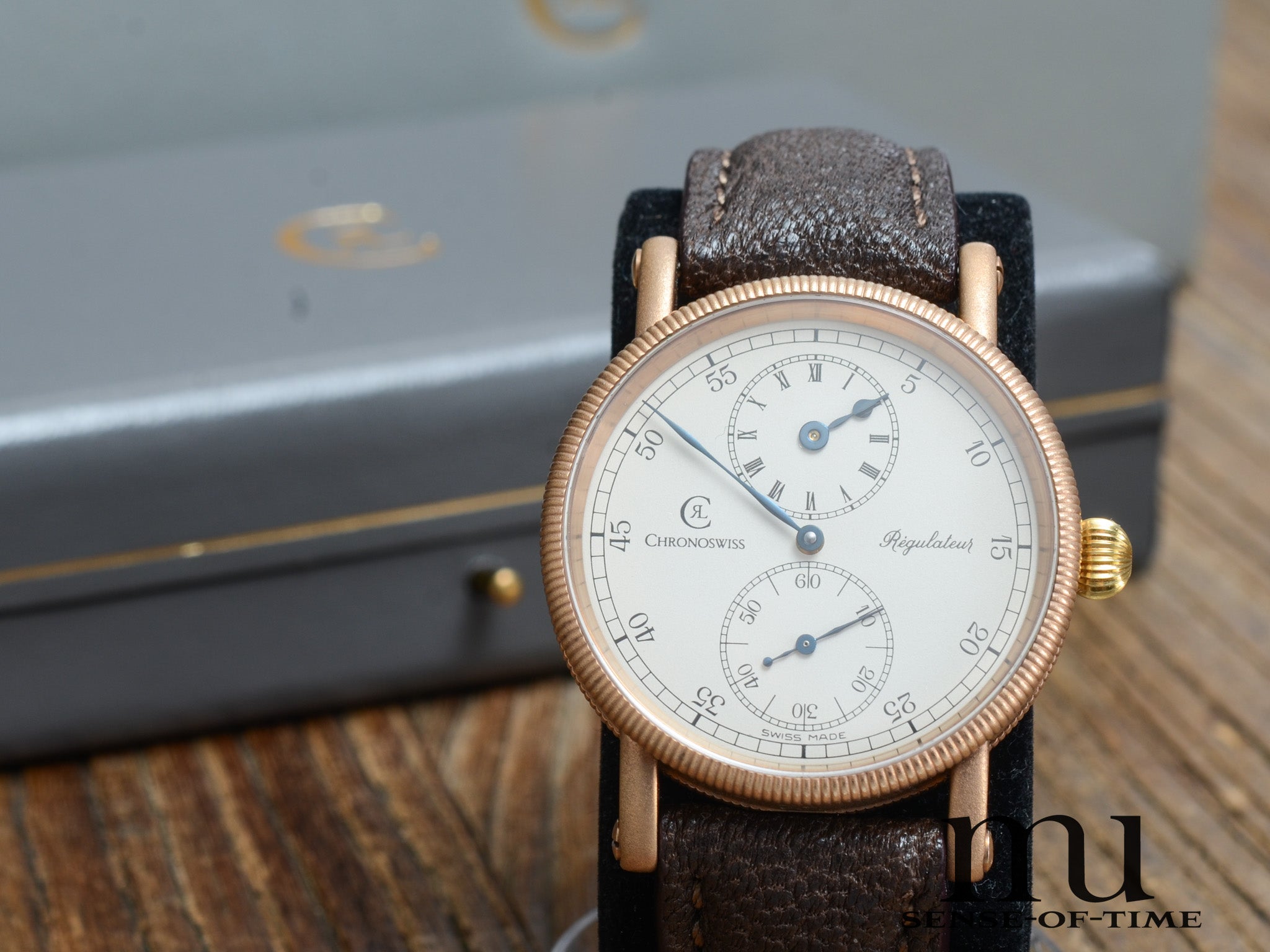 Chronoswiss Regulateur Bronze, 1. Serie Handaufzug-Kaliber, Ref.: CH6327