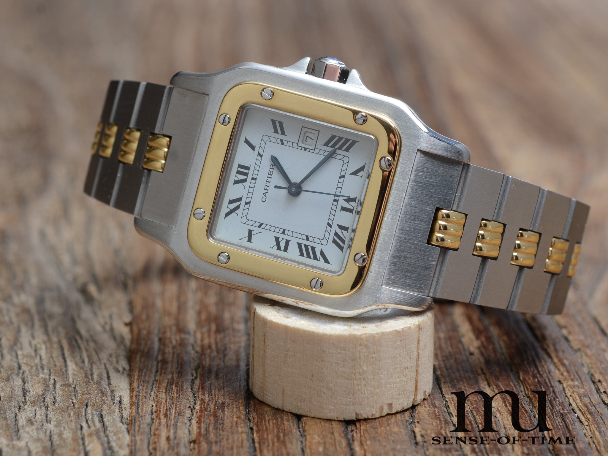 Cartier Santos de Cartier Galbée Automatik Stahl/Gold, Ref.: 2961