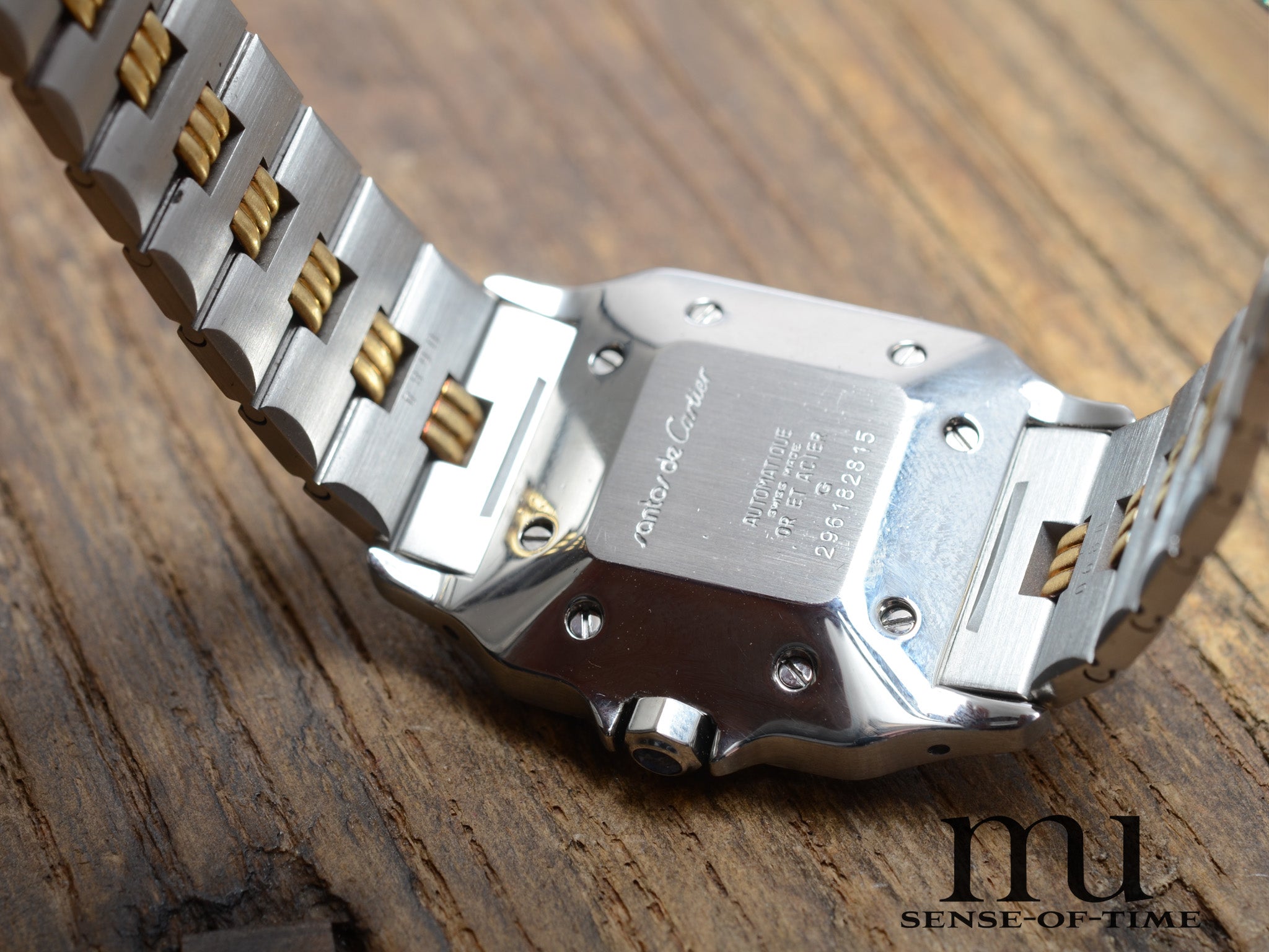 Cartier Santos de Cartier Galbée Automatik Stahl/Gold, Ref.: 2961