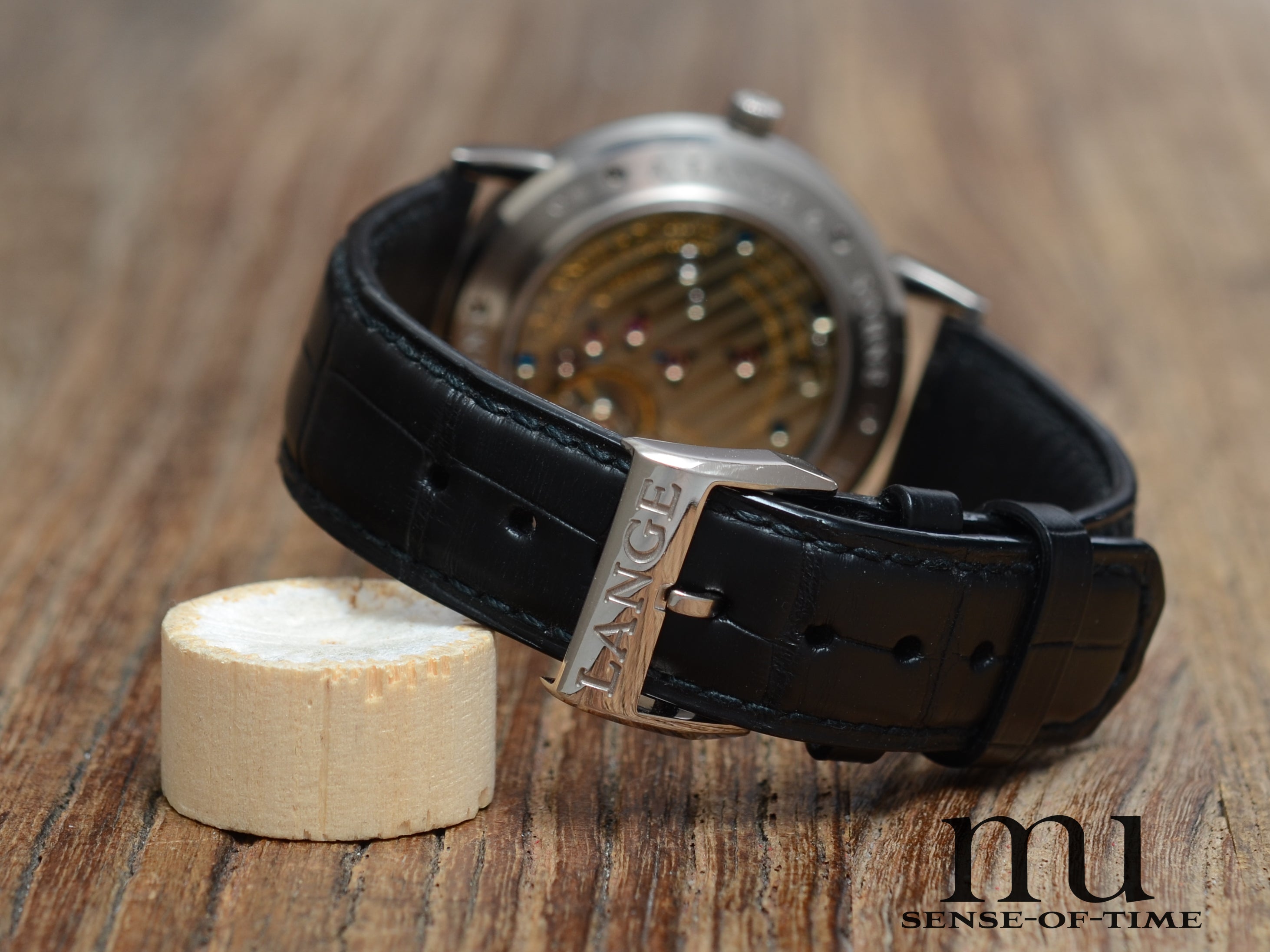 Lange & Söhne 1815 in 18kt Weißgold, schwarzes Zifferblatt, Full Set, NOS, Ref.: 206.029