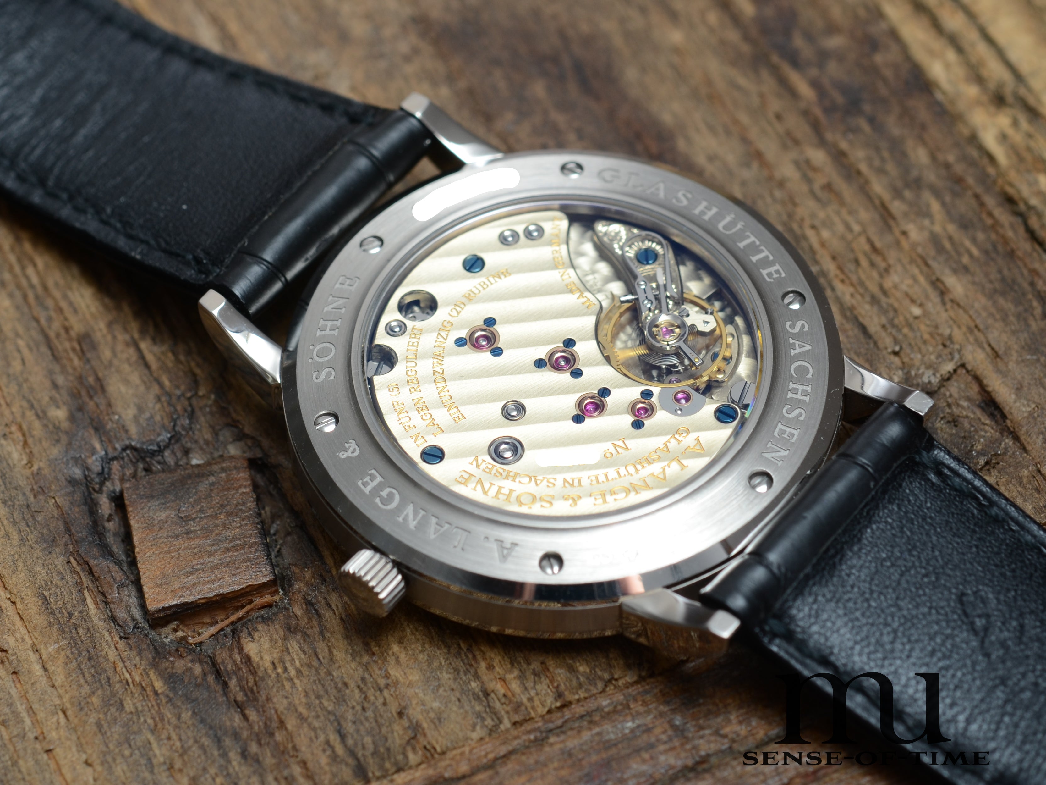 Lange & Söhne 1815 in 18kt Weißgold, schwarzes Zifferblatt, Full Set, NOS, Ref.: 206.029