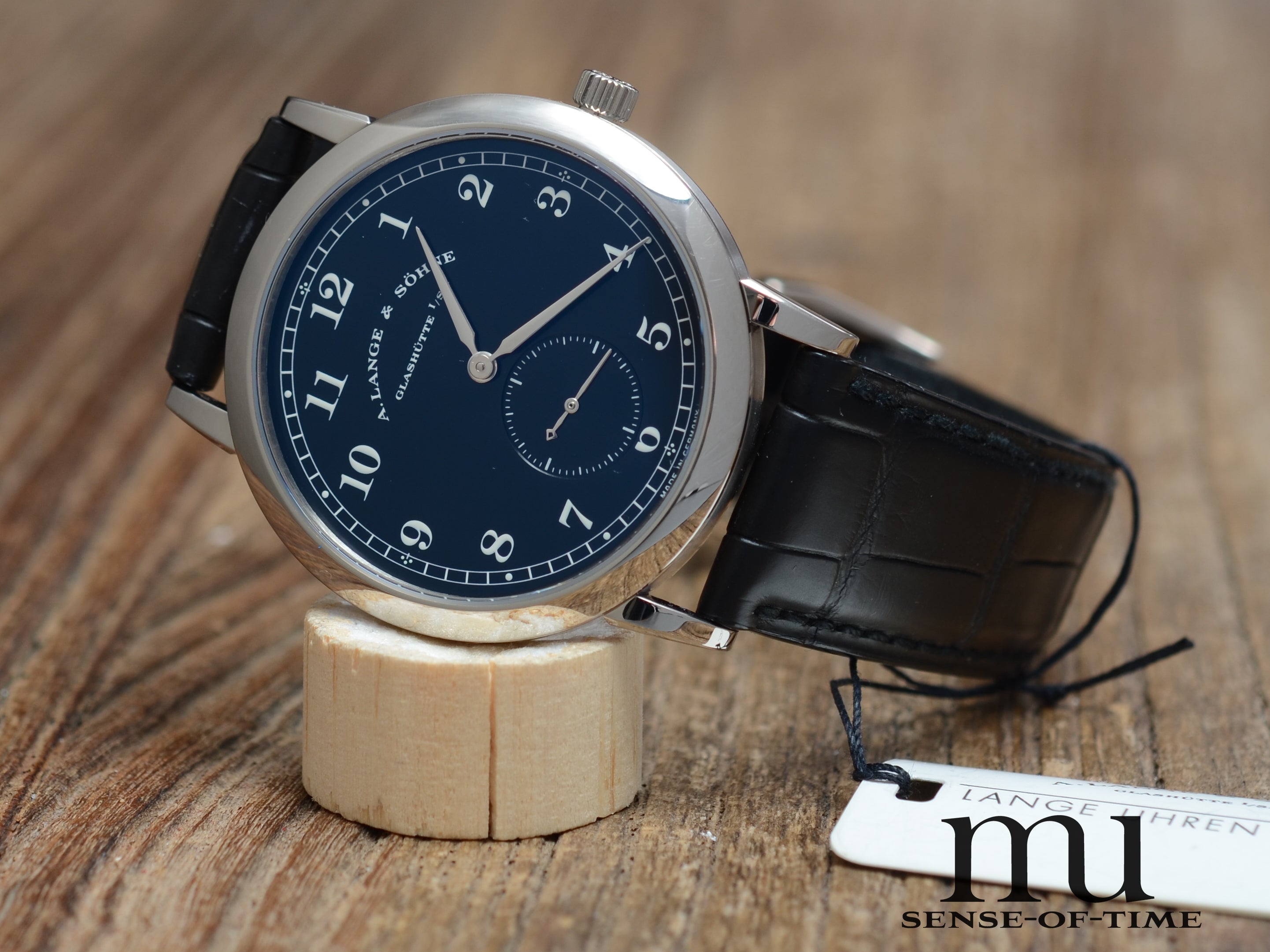 Lange & Söhne 1815 in 18kt Weißgold, schwarzes Zifferblatt, Full Set, NOS, Ref.: 206.029