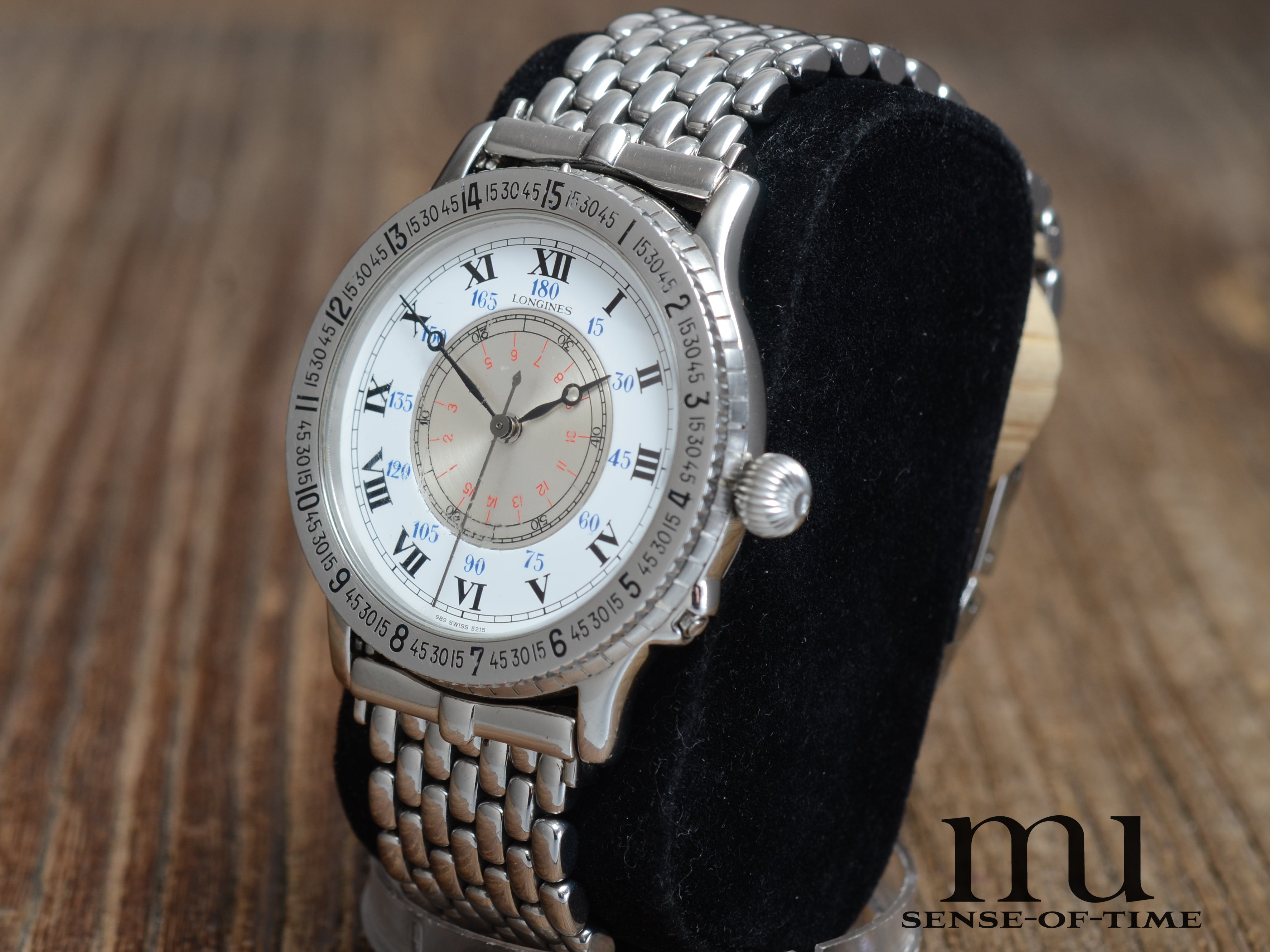 Longines Charles Lindbergh Hour Angle, Beads of Rice Stahlband, Ref. L2.601.4