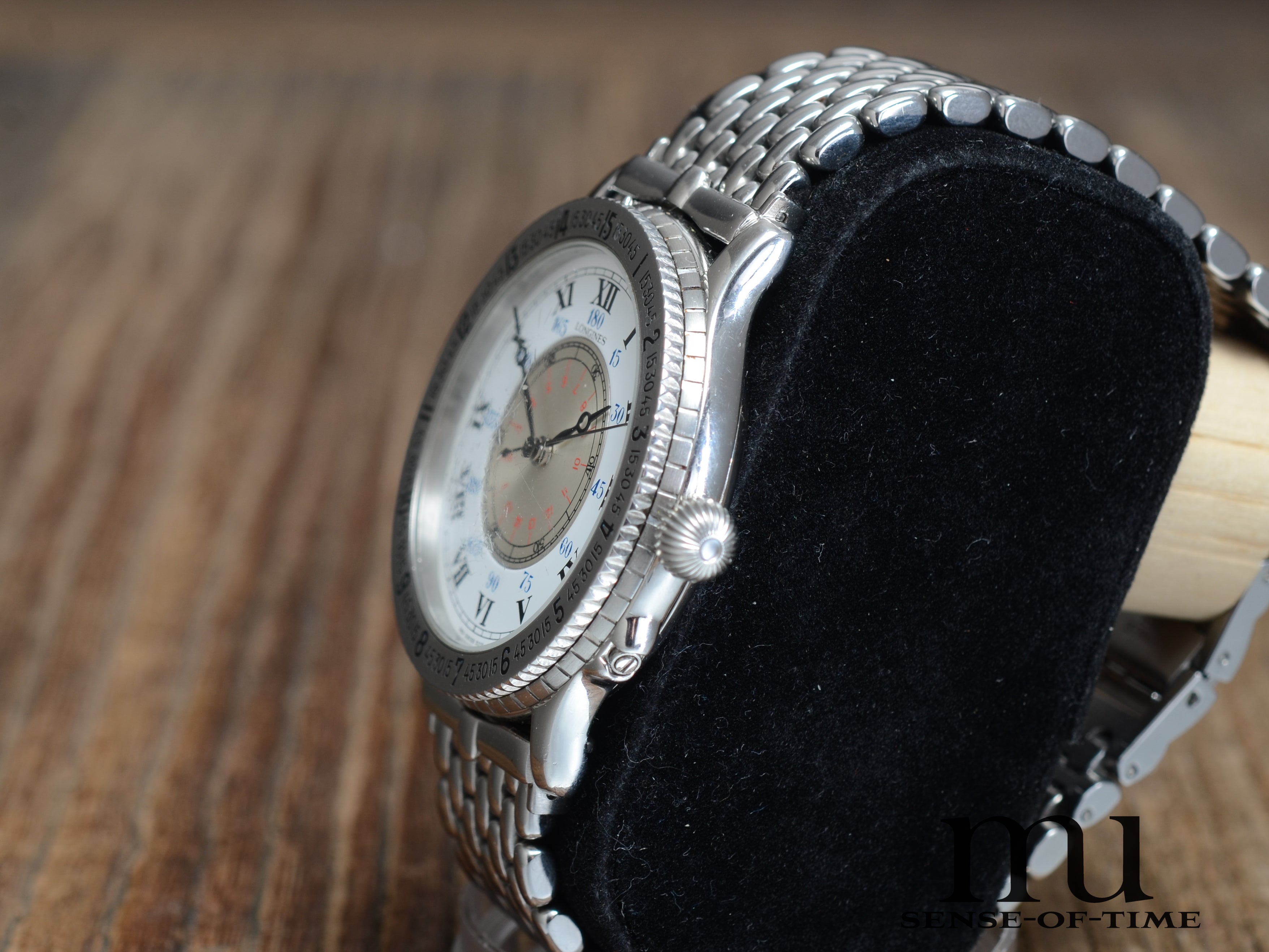 Longines Charles Lindbergh Hour Angle, Beads of Rice Stahlband, Ref. L2.601.4