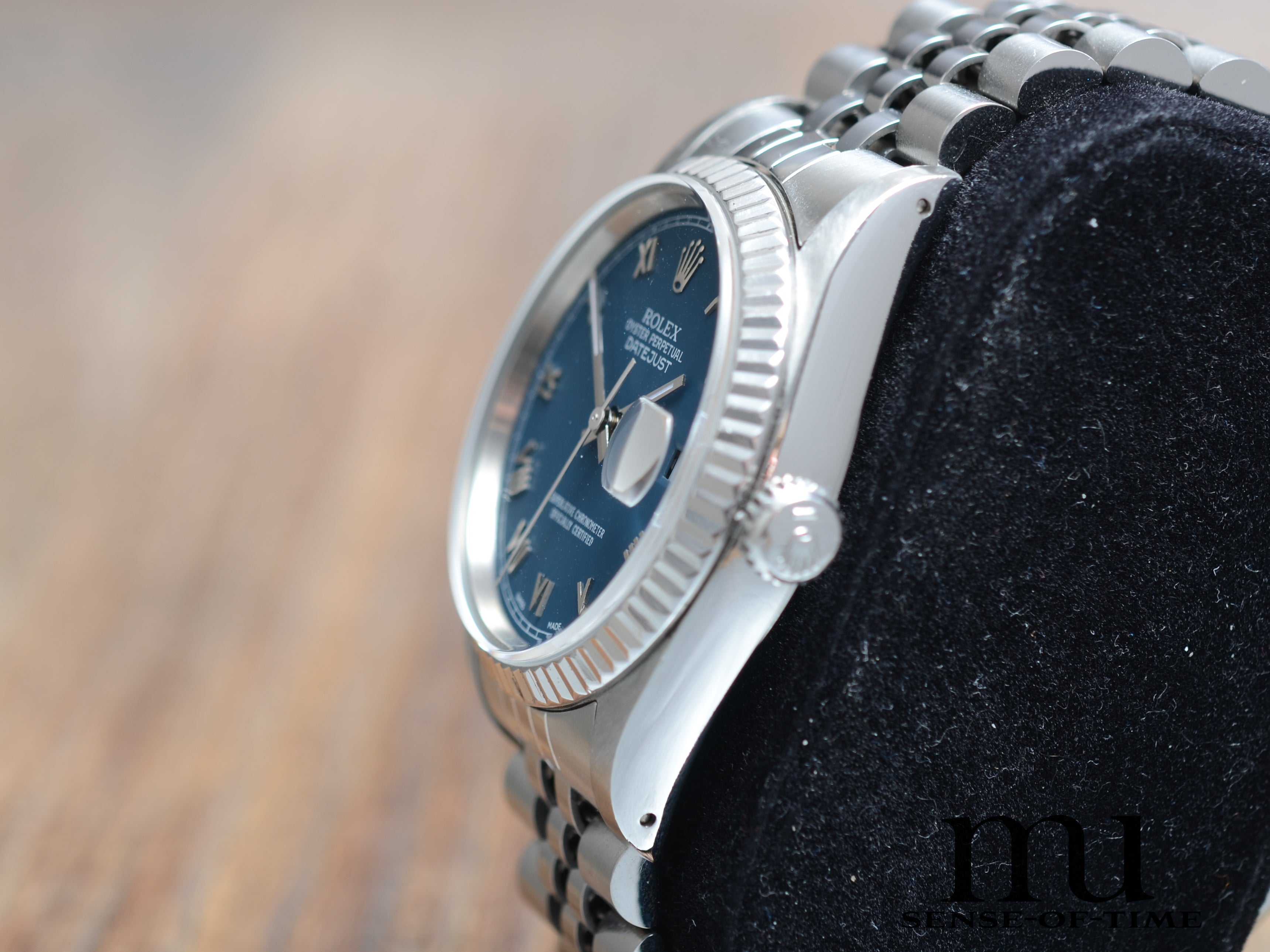 Rolex Datejust 36mm, seltenes matt-blaues Zifferblatt, Jubilee, Ref. 16234