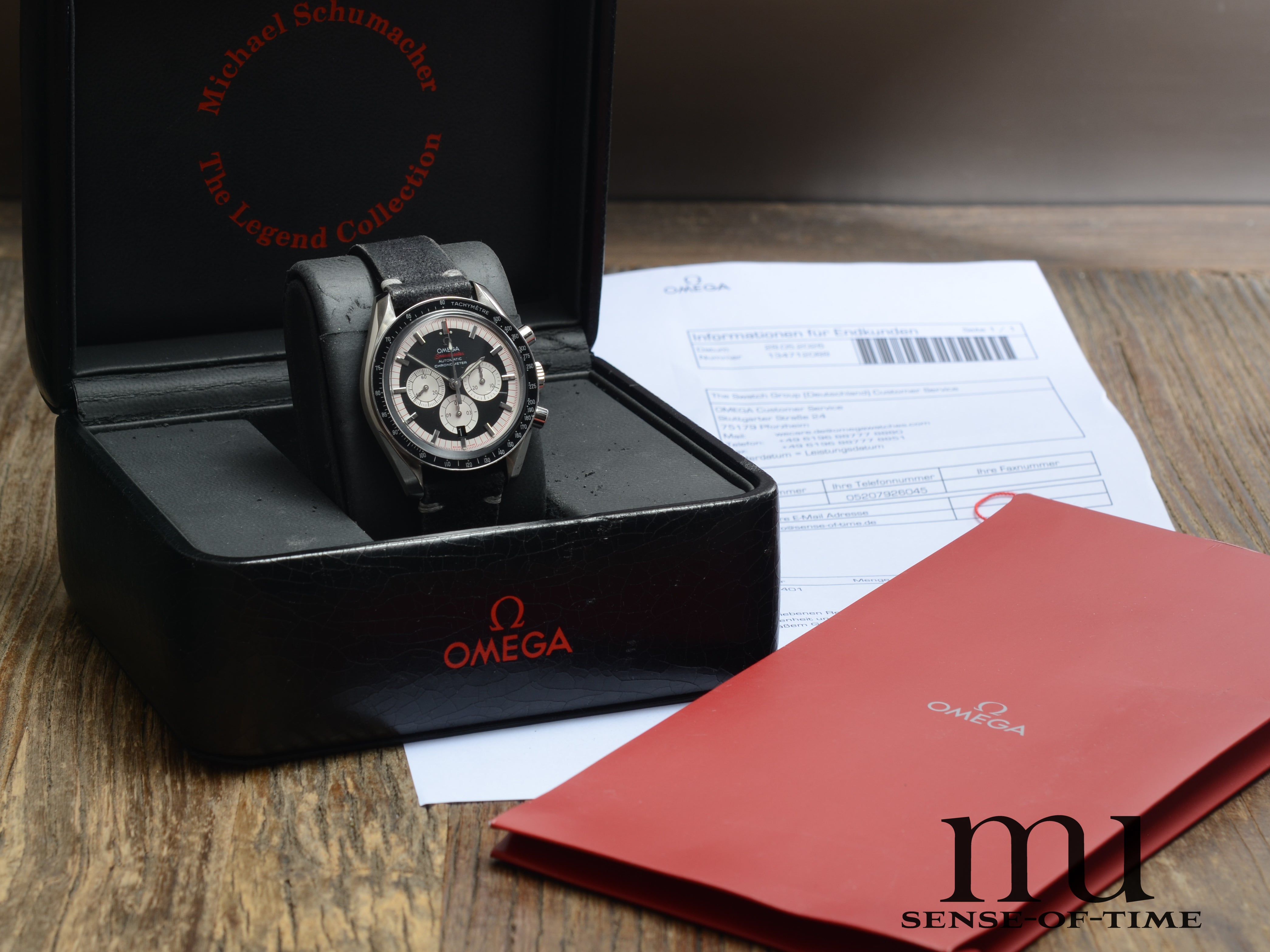 Omega Speedmaster Limited Edition Michael Schumacher mit Omega Service 5/2026, Ref.: 3507.51.00