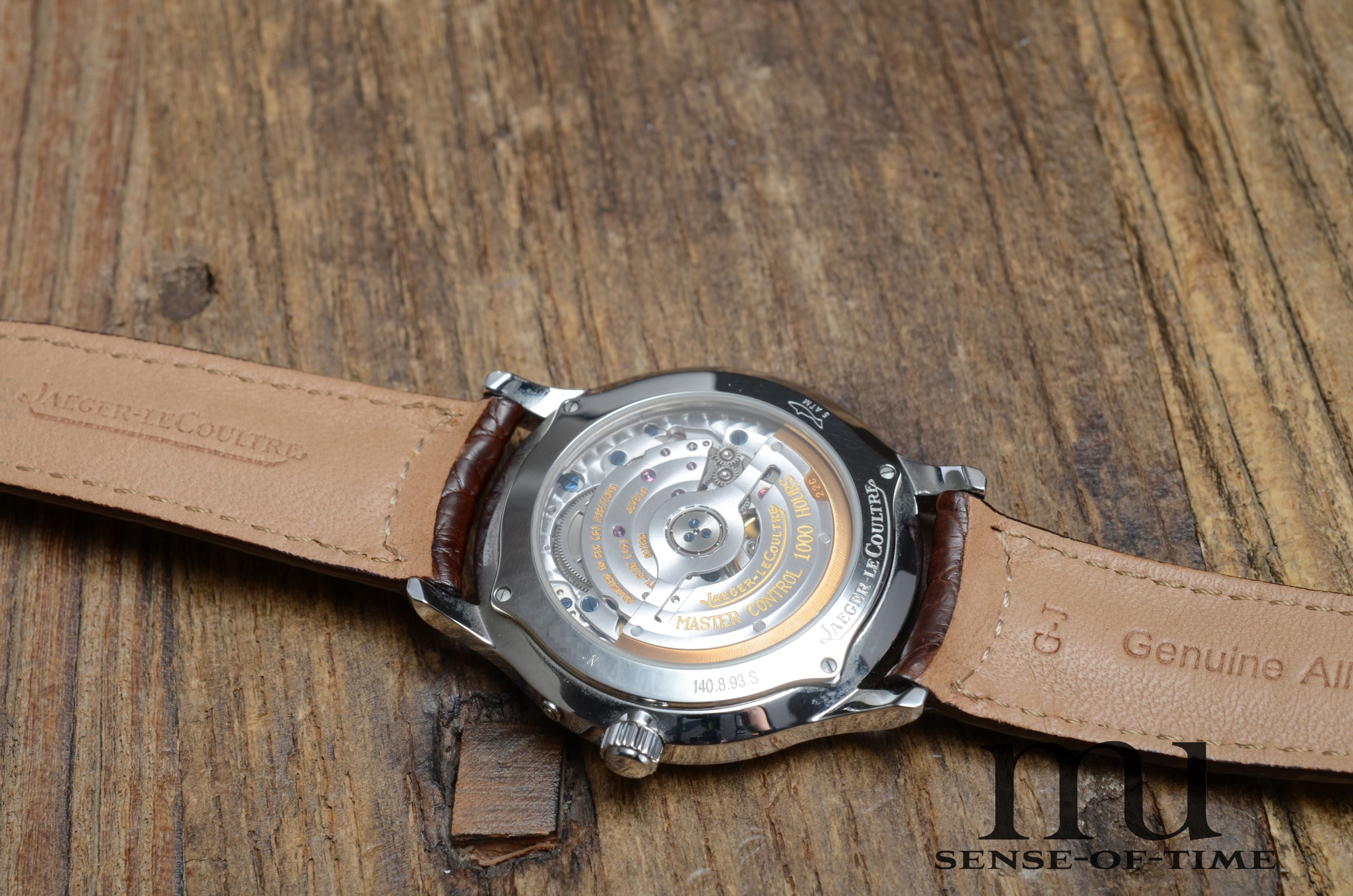 Jaeger leCoultre Reserve de Marche Master Control, Sichtboden, Ref: 140.8.93 S