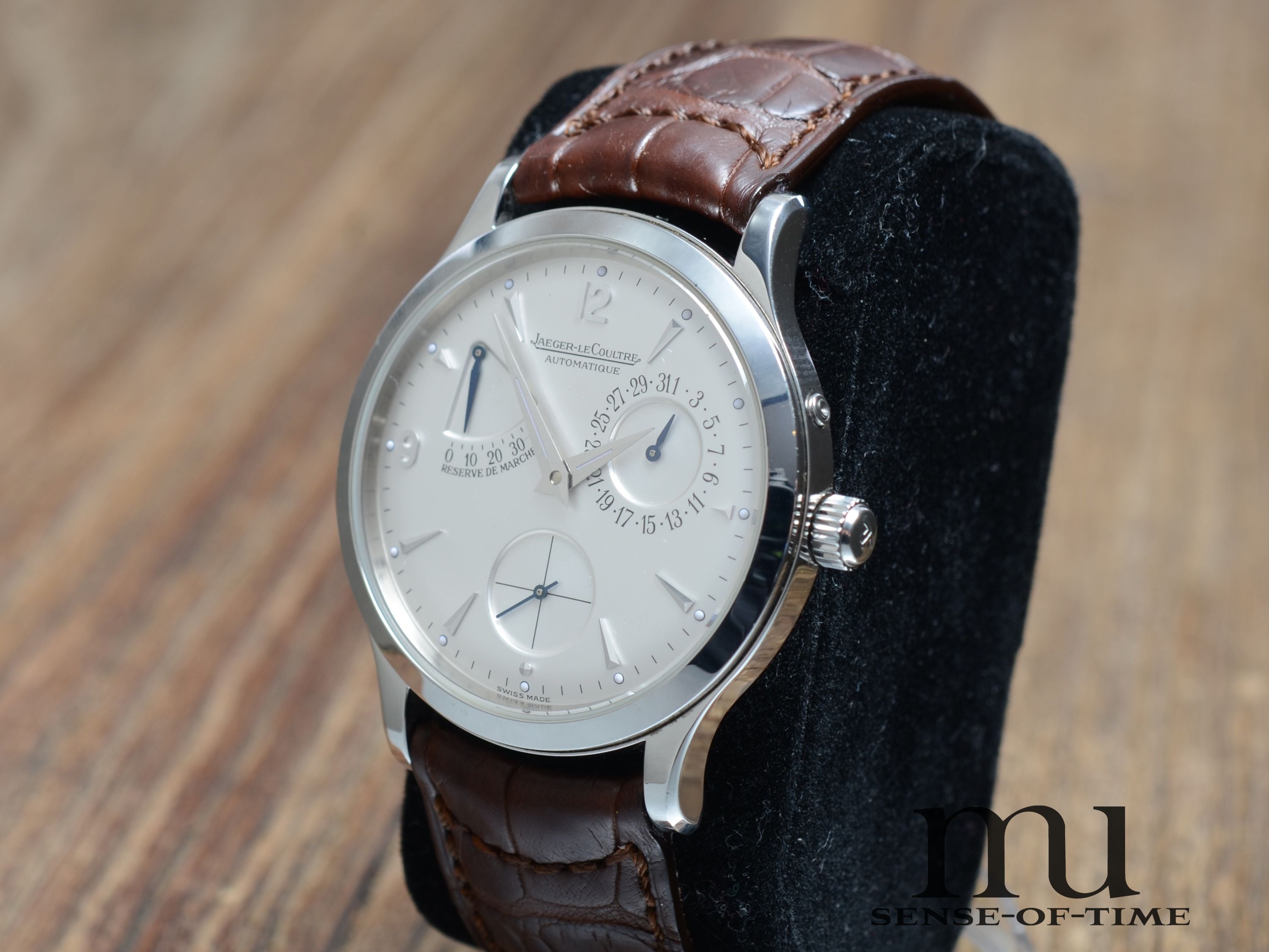 Jaeger leCoultre Reserve de Marche Master Control, Sichtboden, Ref: 140.8.93 S