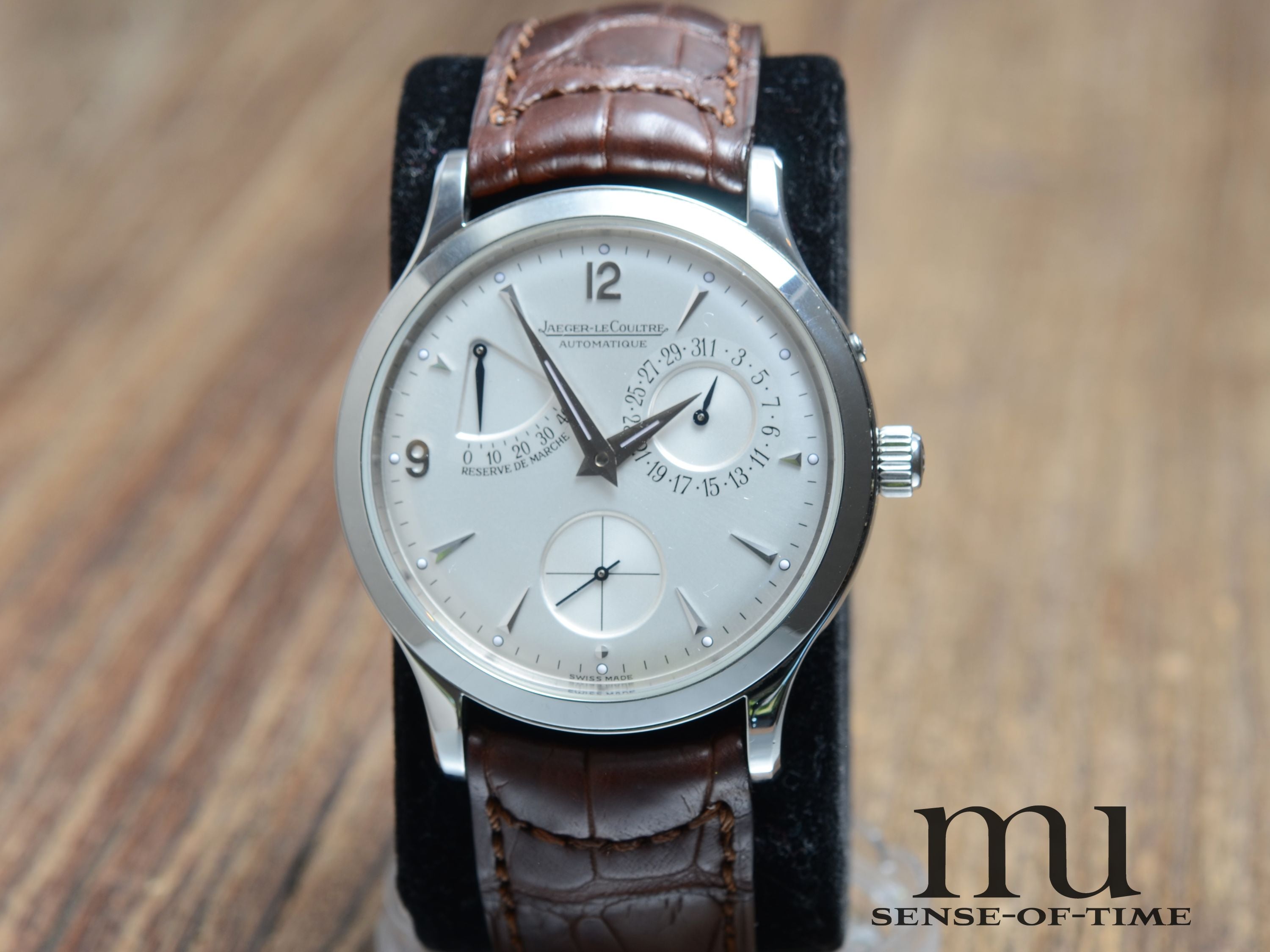 Jaeger leCoultre Reserve de Marche Master Control, Sichtboden, Ref: 140.8.93 S