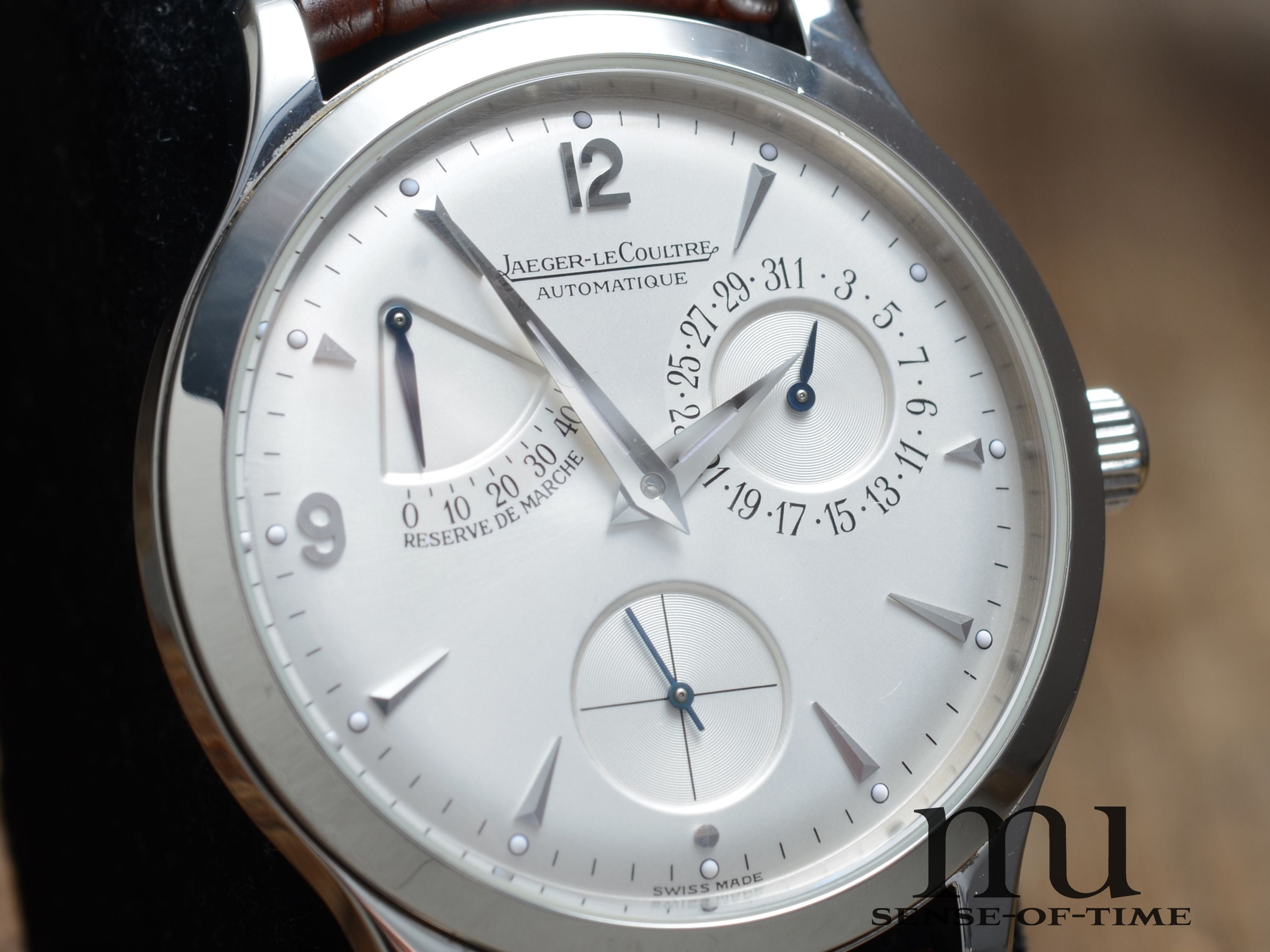 Jaeger leCoultre Reserve de Marche Master Control, Sichtboden, Ref: 140.8.93 S