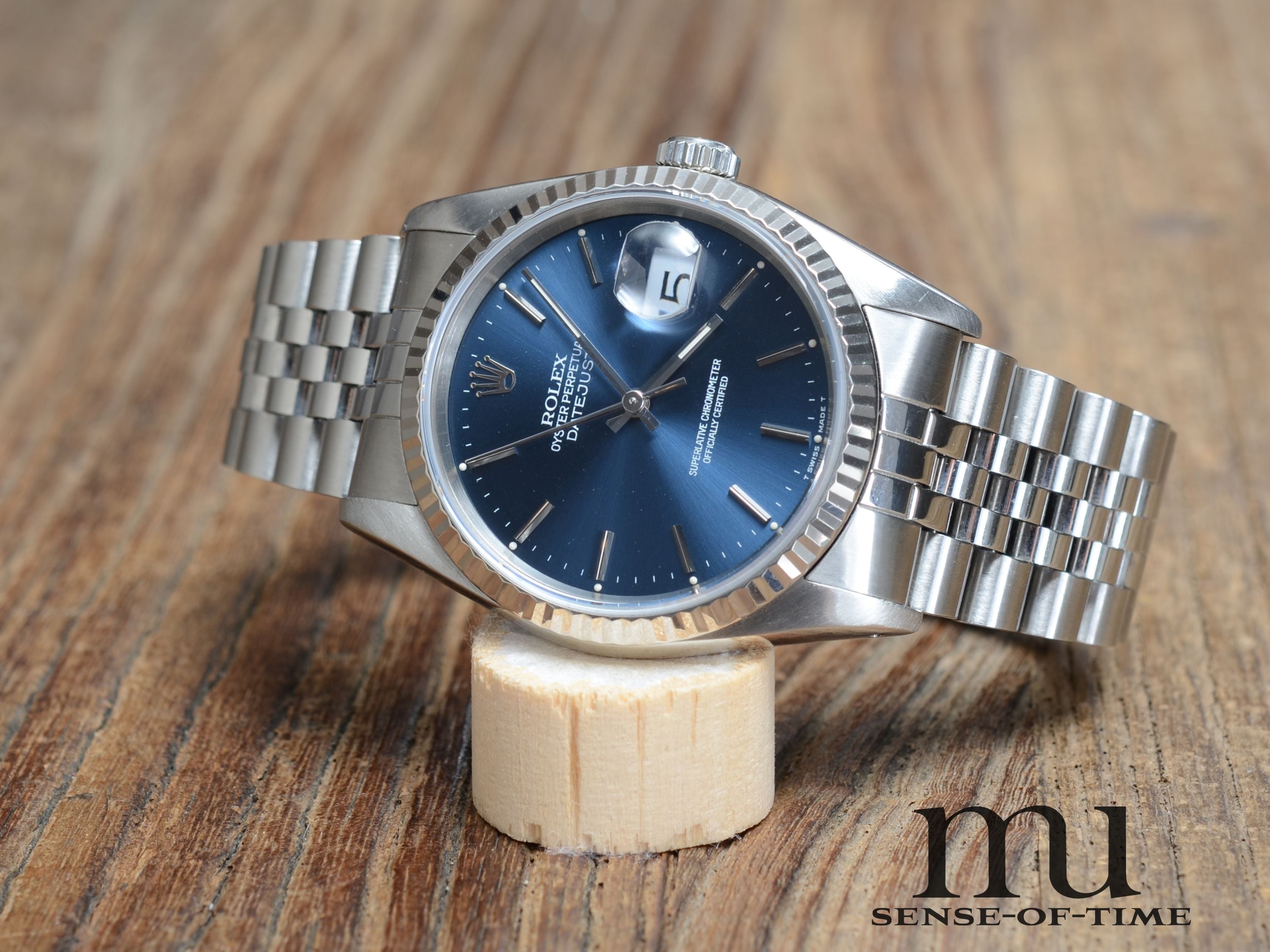 Rolex Oyster Perpetual Datejust 36mm Stahl/Gold, Blaues Zifferblatt, Ref. 16234