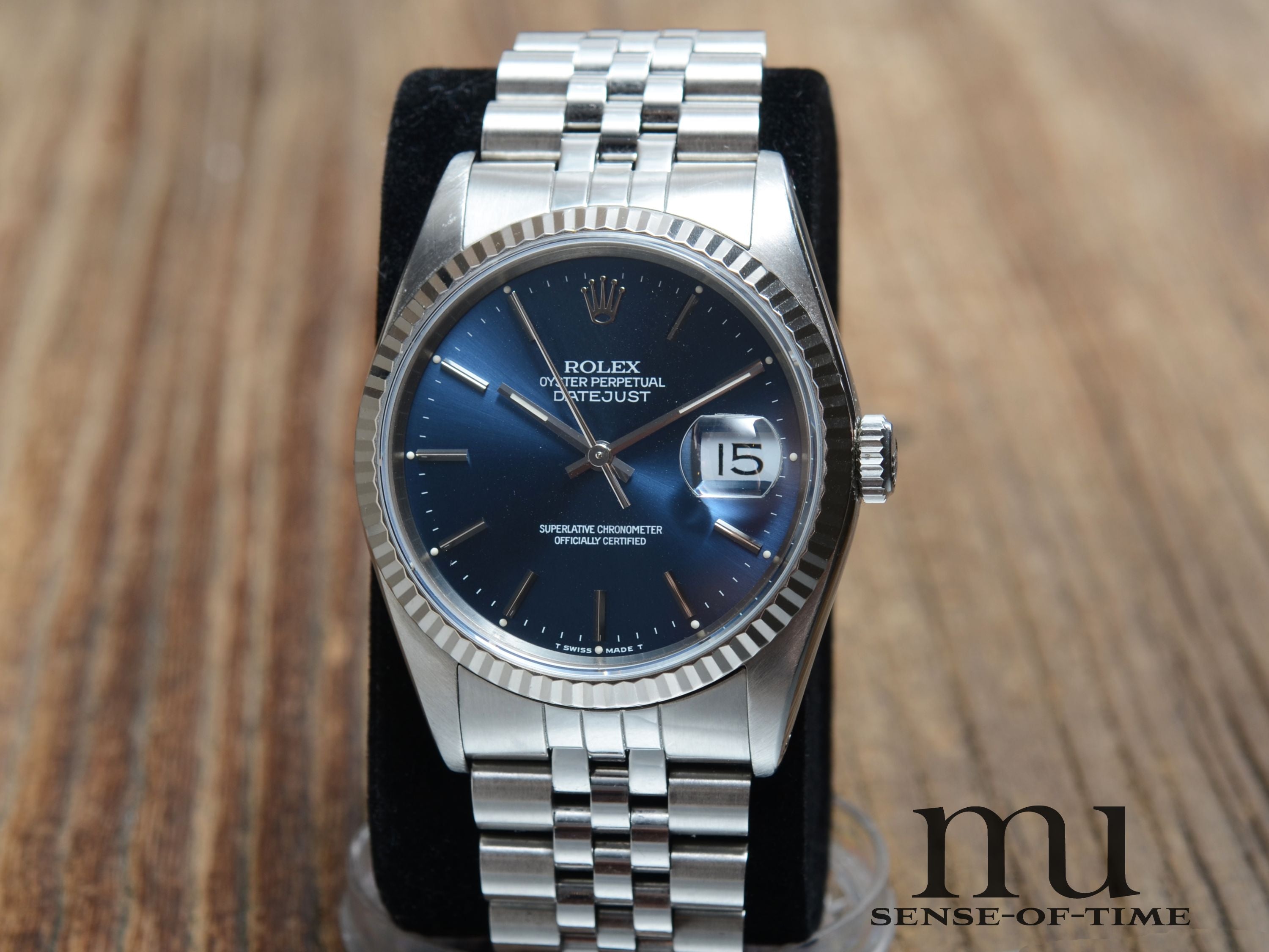 Rolex Oyster Perpetual Datejust 36mm Stahl/Gold, Blaues Zifferblatt, Ref. 16234