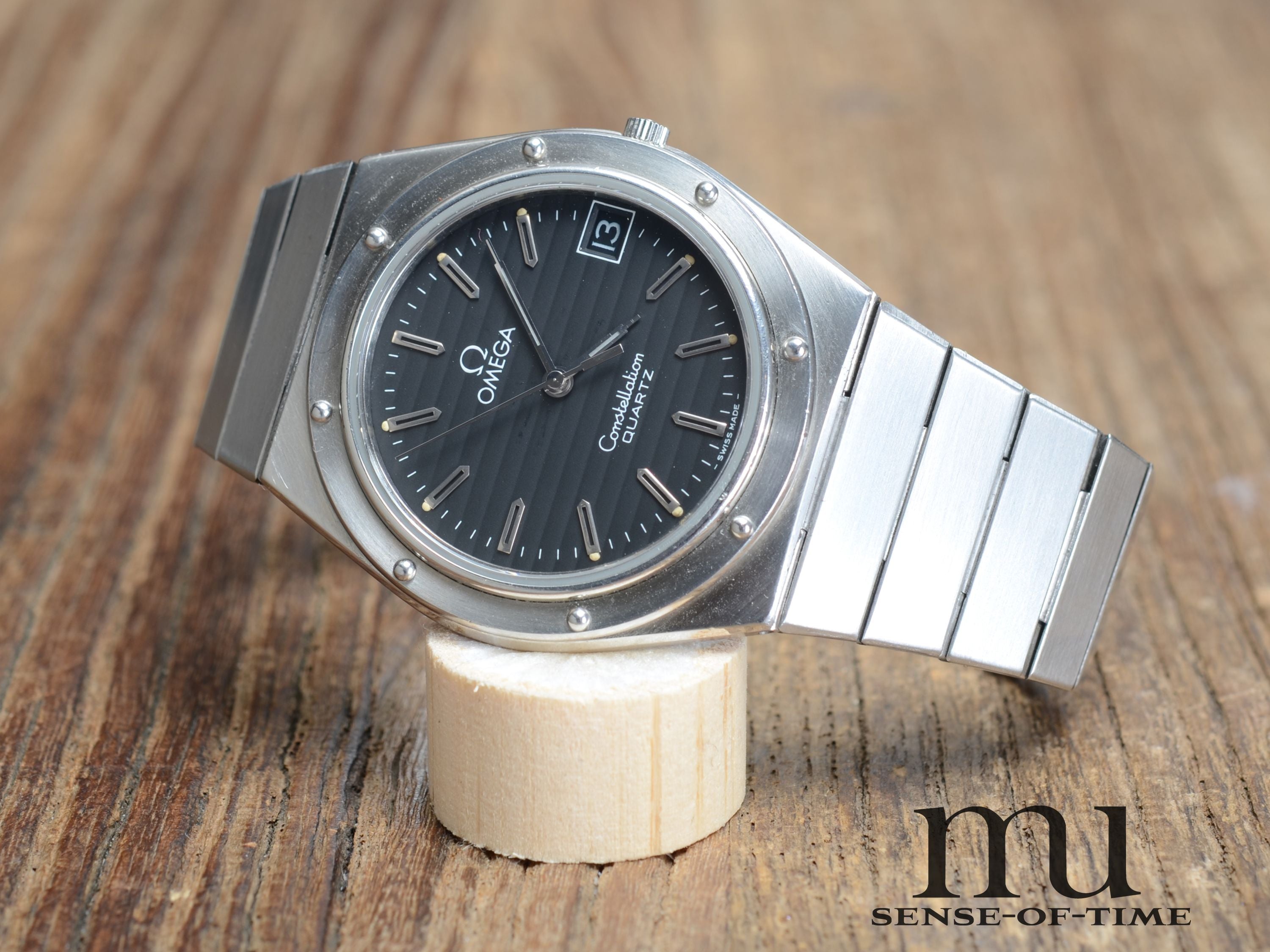 Omega Constellation Marine Porthole Schwarzes Zifferblatt