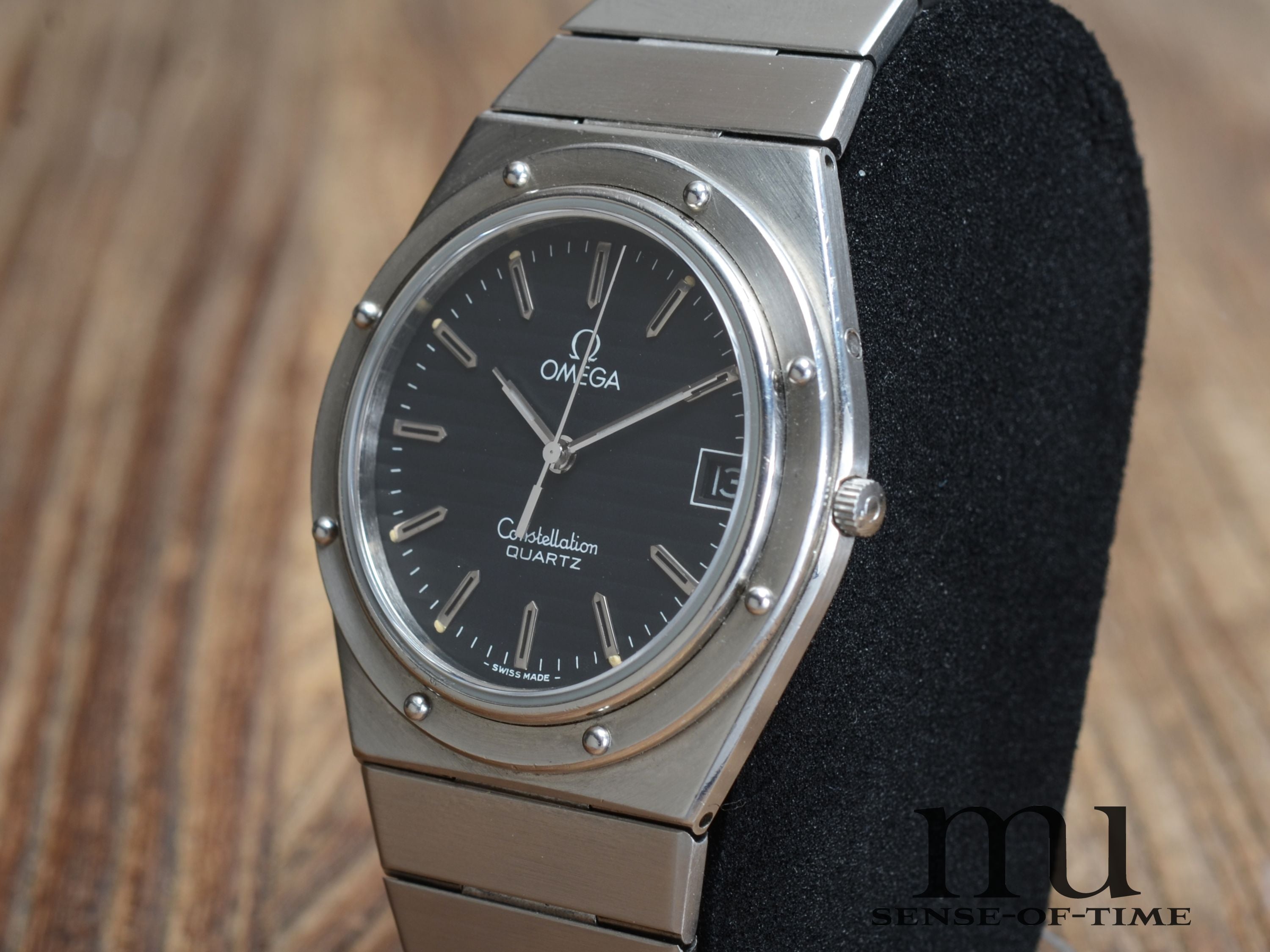 Omega Constellation Marine Porthole Schwarzes Zifferblatt