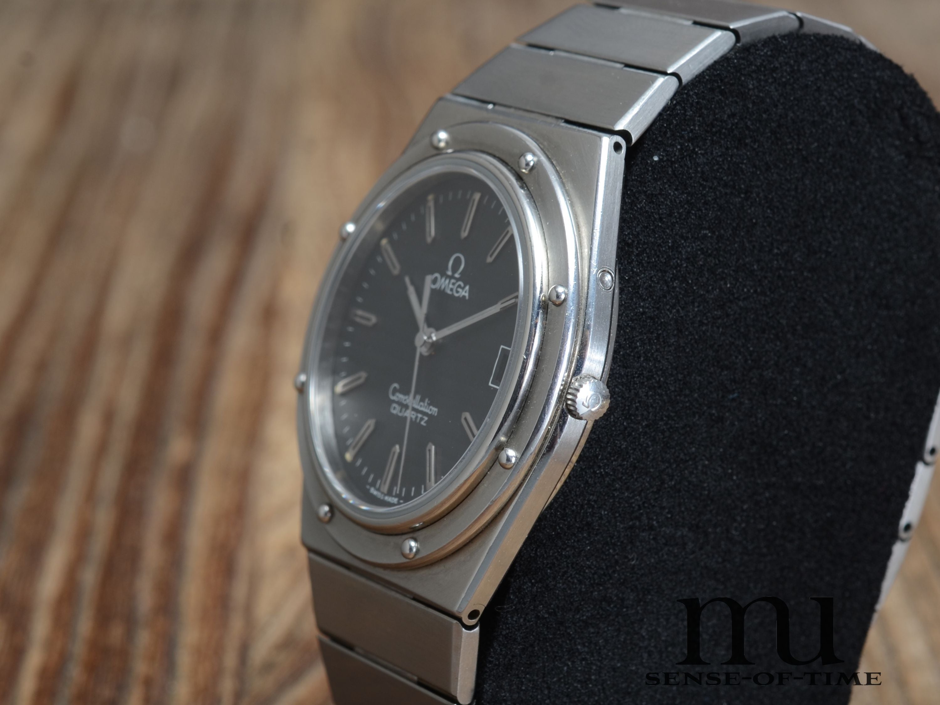 Omega Constellation Marine Porthole Schwarzes Zifferblatt