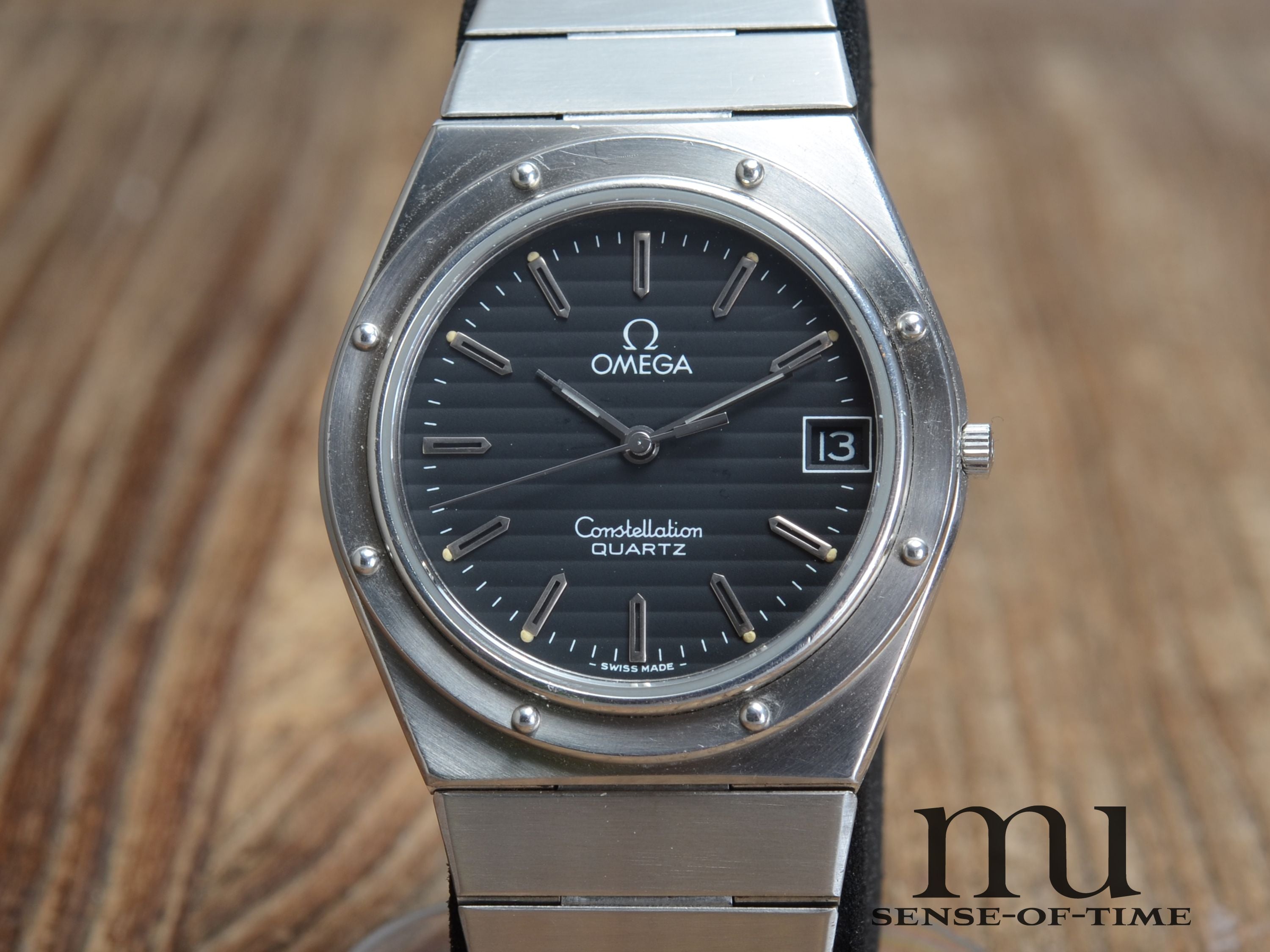 Omega Constellation Marine Porthole Schwarzes Zifferblatt