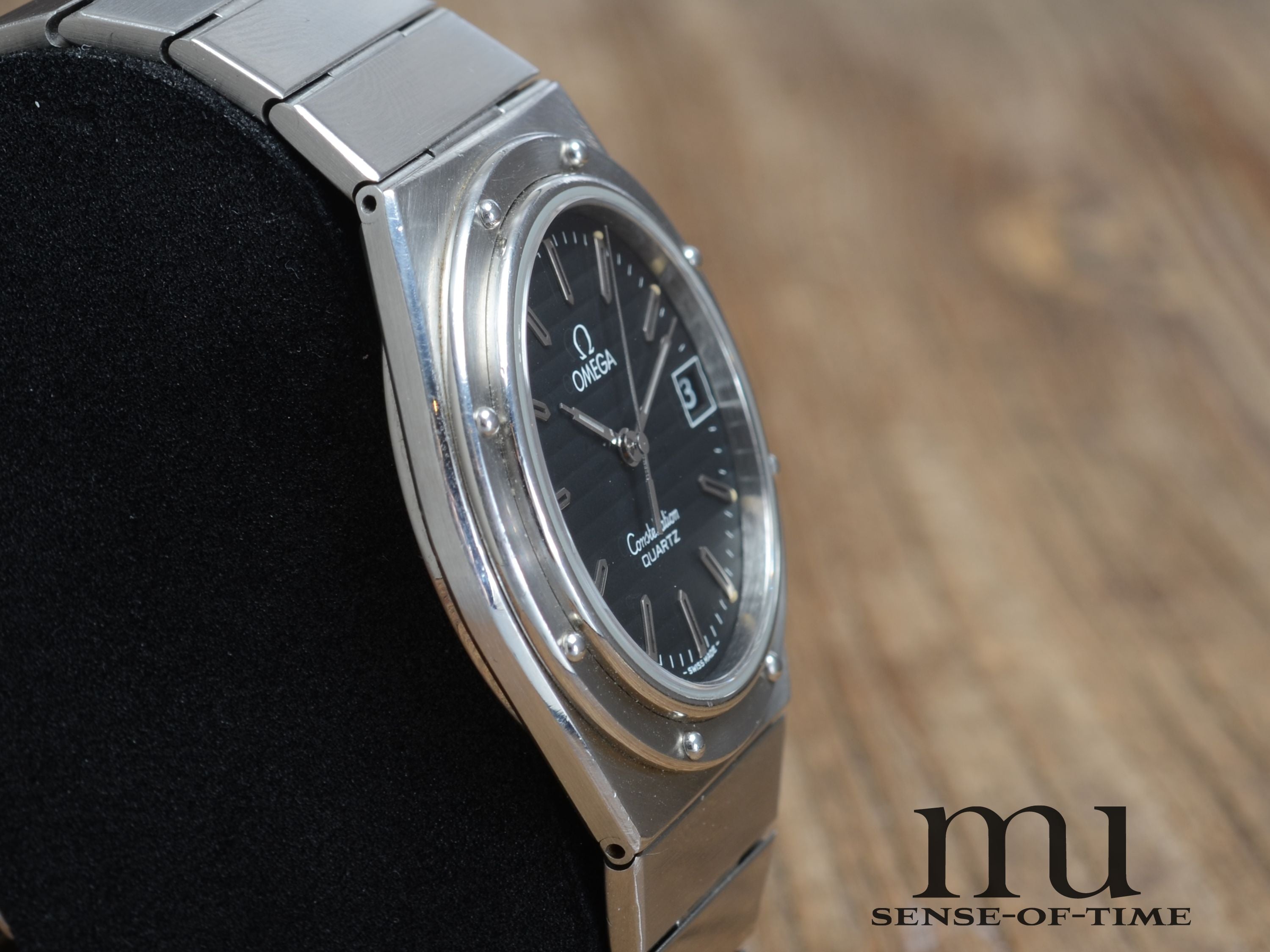 Omega Constellation Marine Porthole Schwarzes Zifferblatt