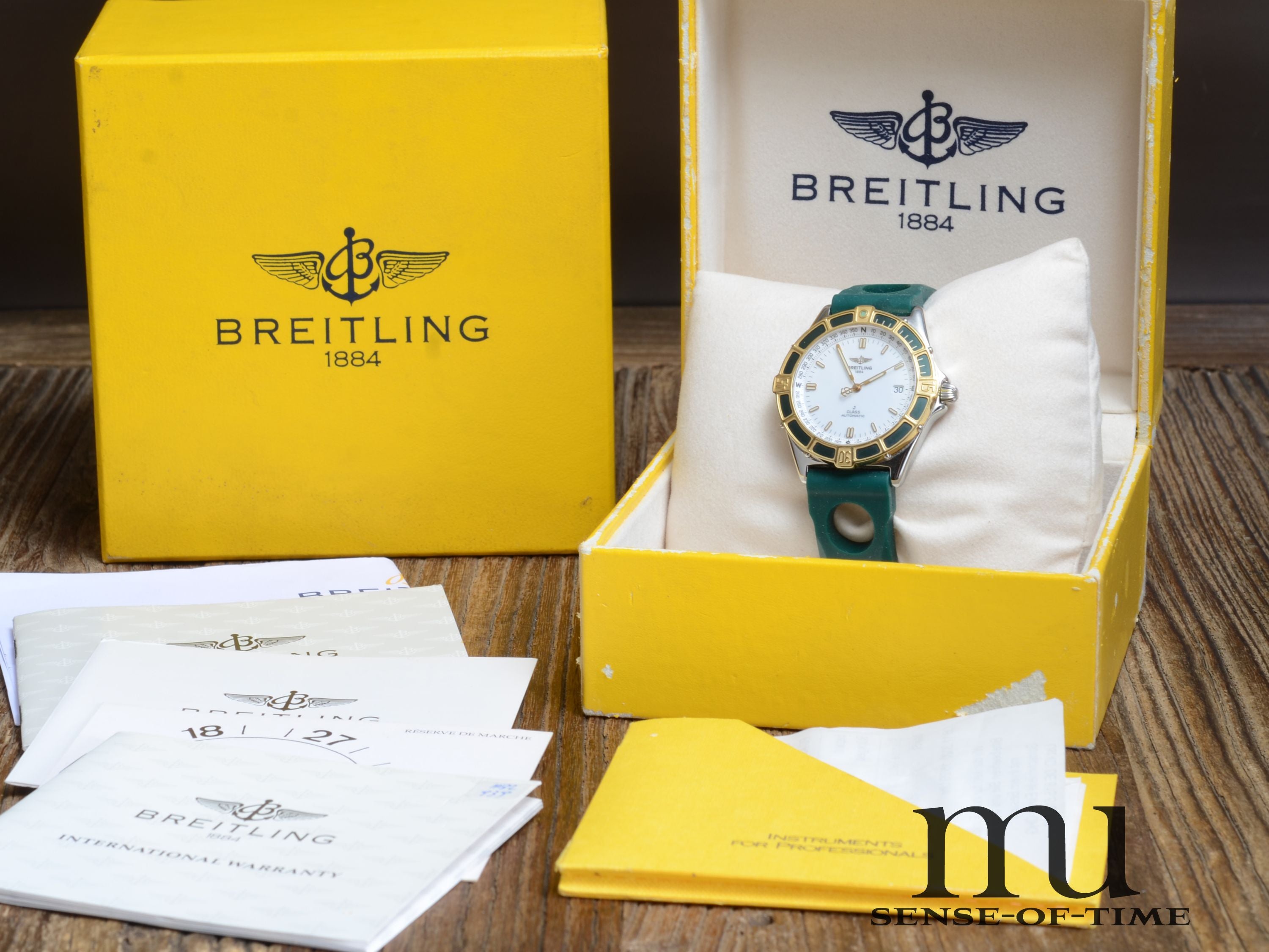 Breitling J Class Gents Stahl/Gold Automatik, Breitling-Service, Roleaux, Ref.: D10067