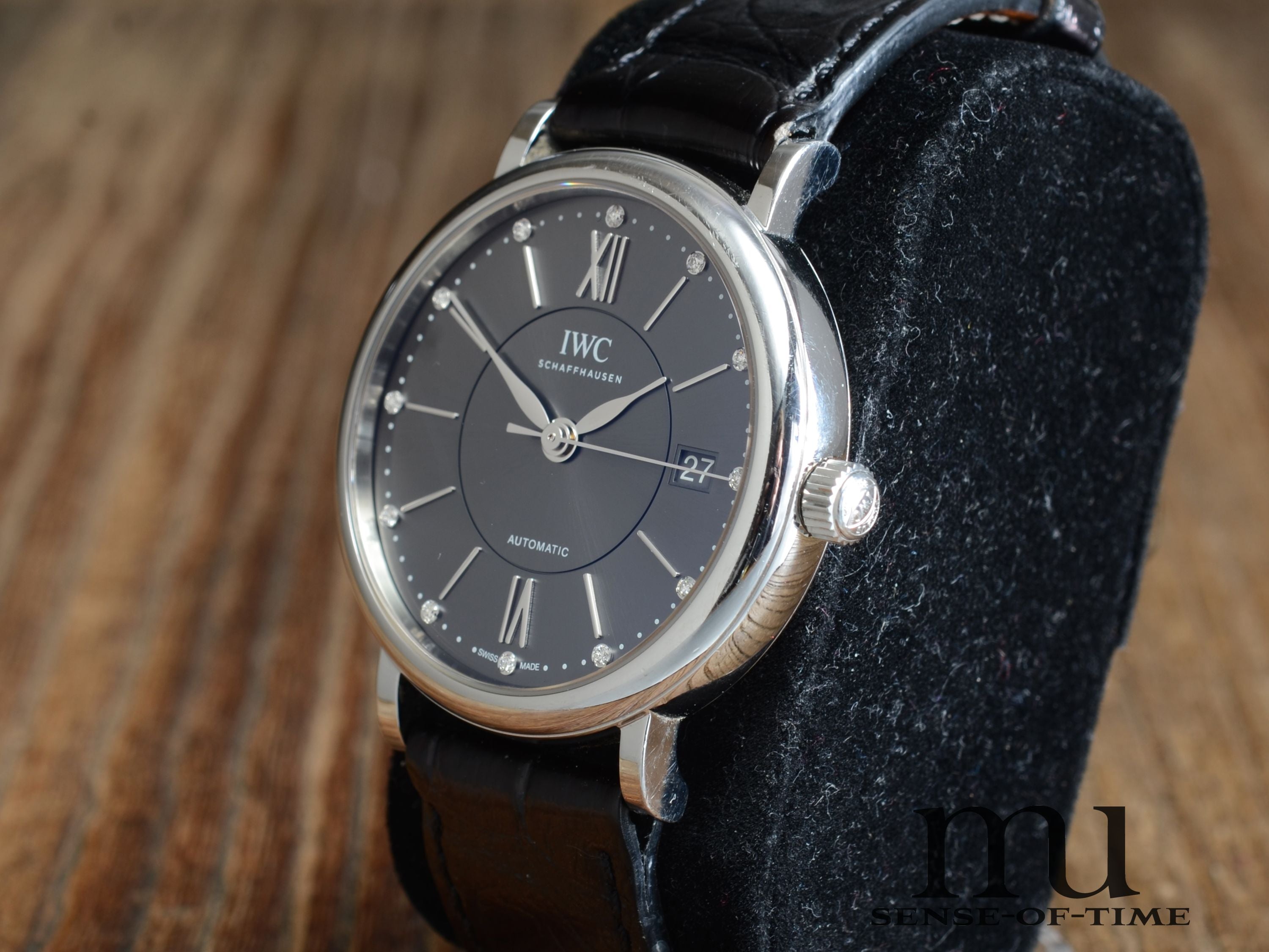 IWC Portofino mit grauem Diamant-Zifferblatt, Ref.: IW4581