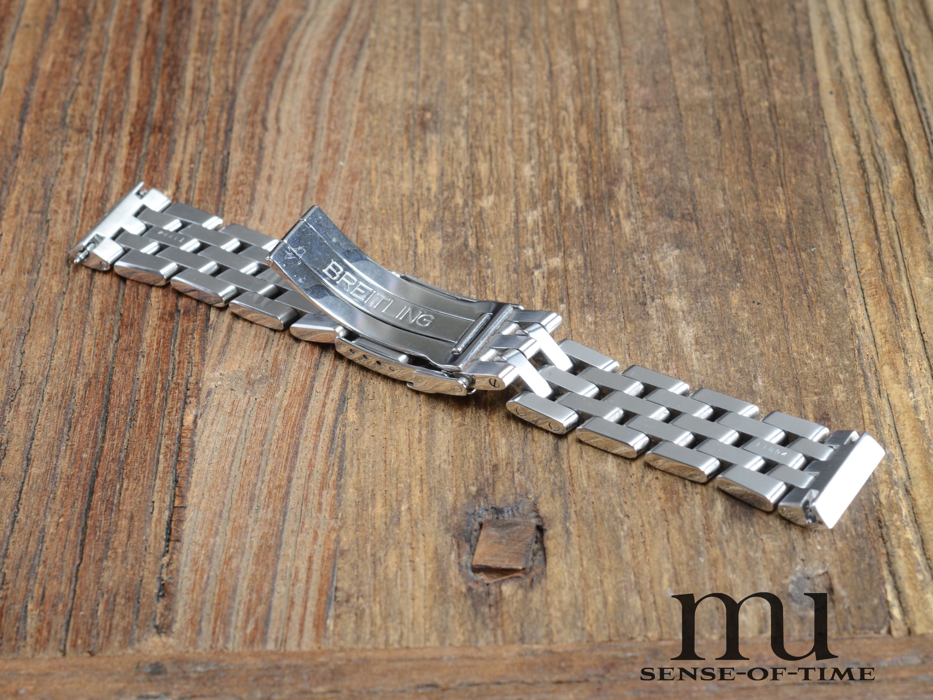 Zubehör: Breitling Pilot-Armband aus Edelstahl, 20mm