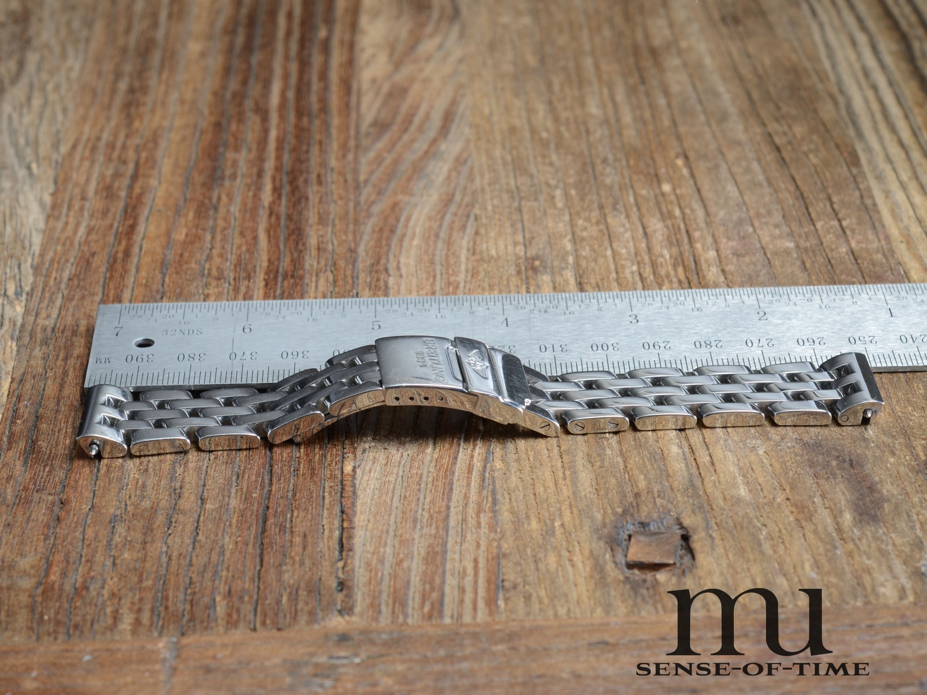 Zubehör: Breitling Pilot-Armband aus Edelstahl, 20mm