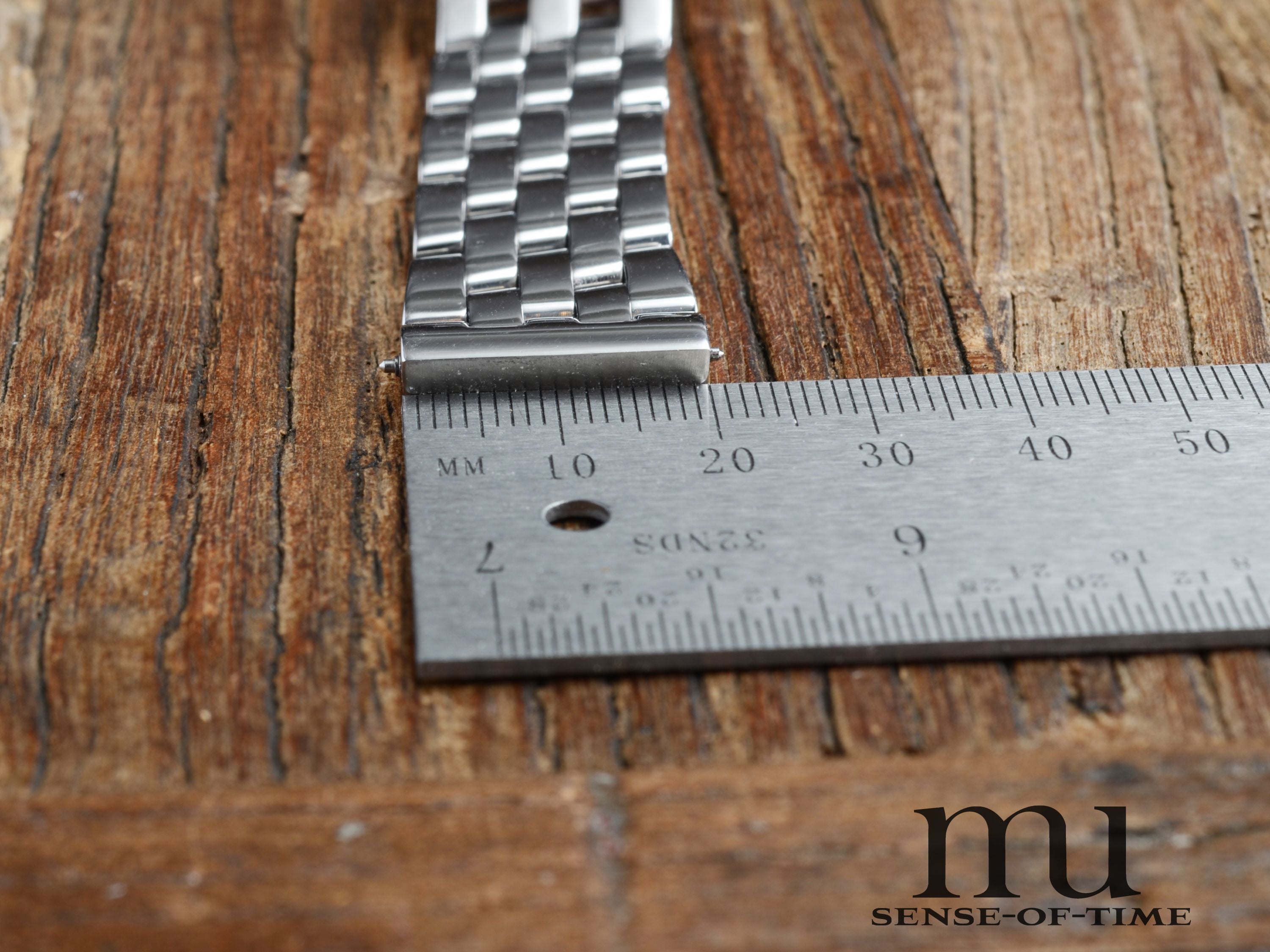 Zubehör: Breitling Pilot-Armband aus Edelstahl, 20mm