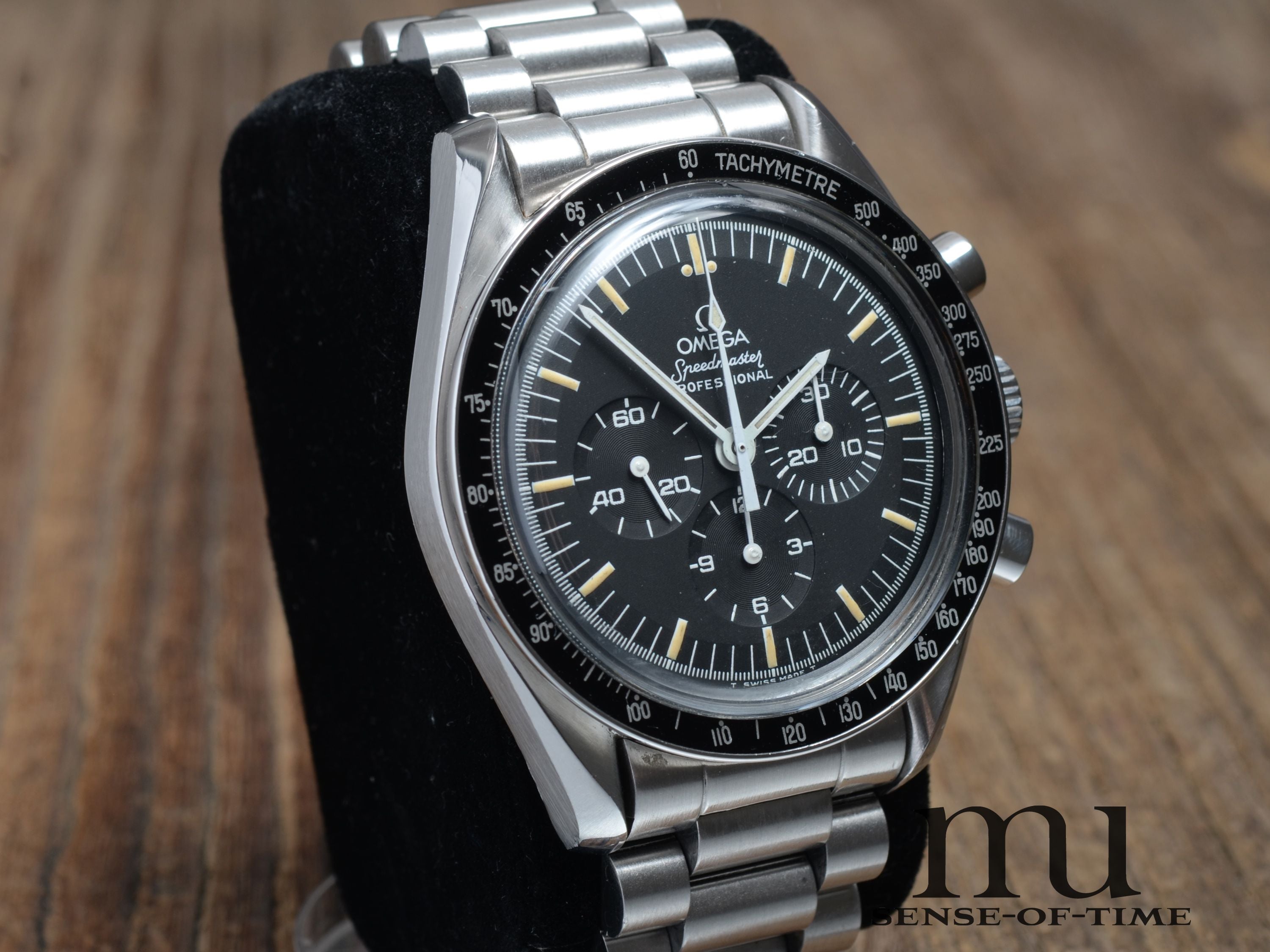 Omega Speedmaster Prof. Vintage Long S Long R mit 1450.808 Edelstahlband
