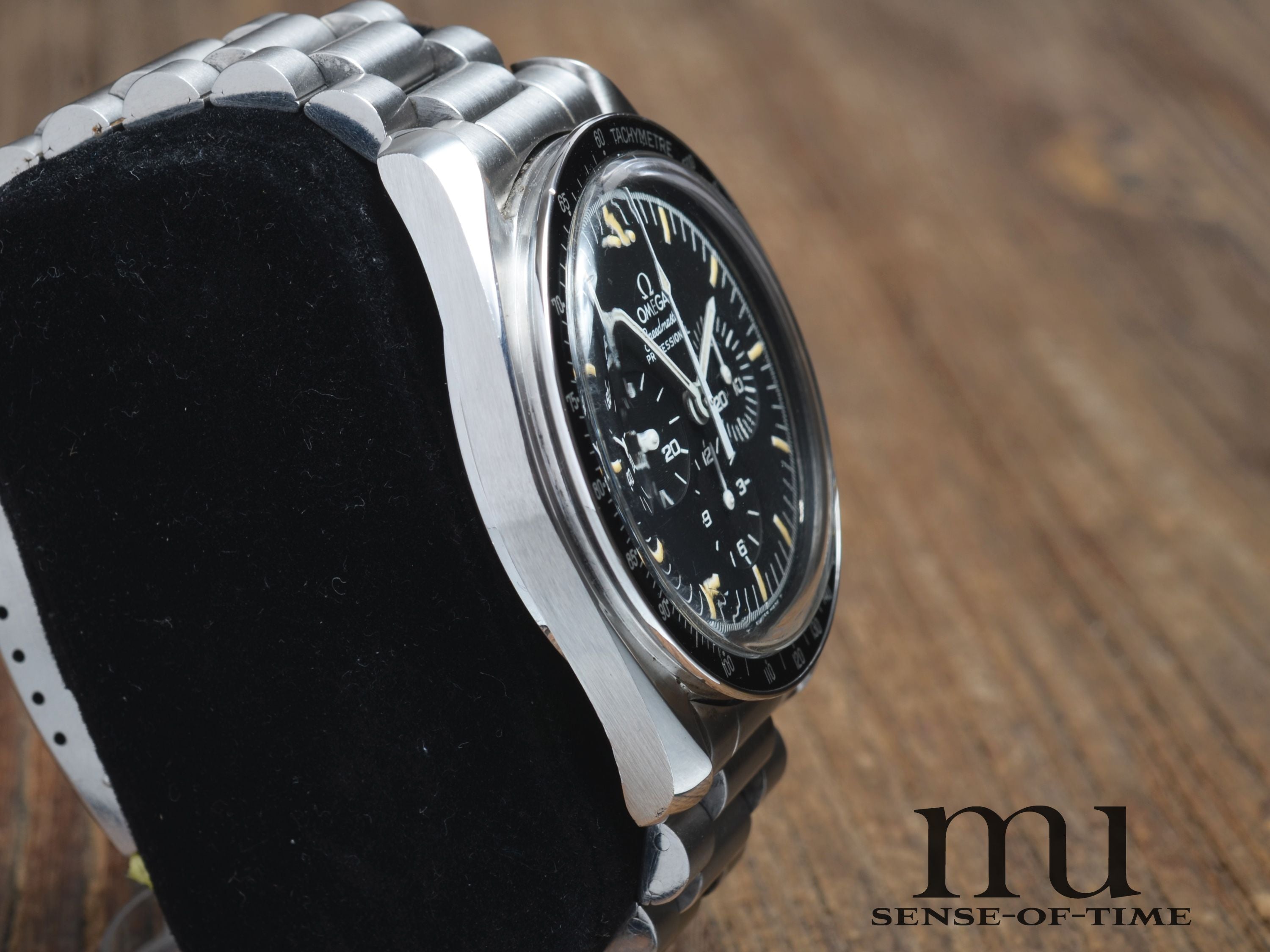 Omega Speedmaster Prof. Vintage Long S Long R mit 1450.808 Edelstahlband