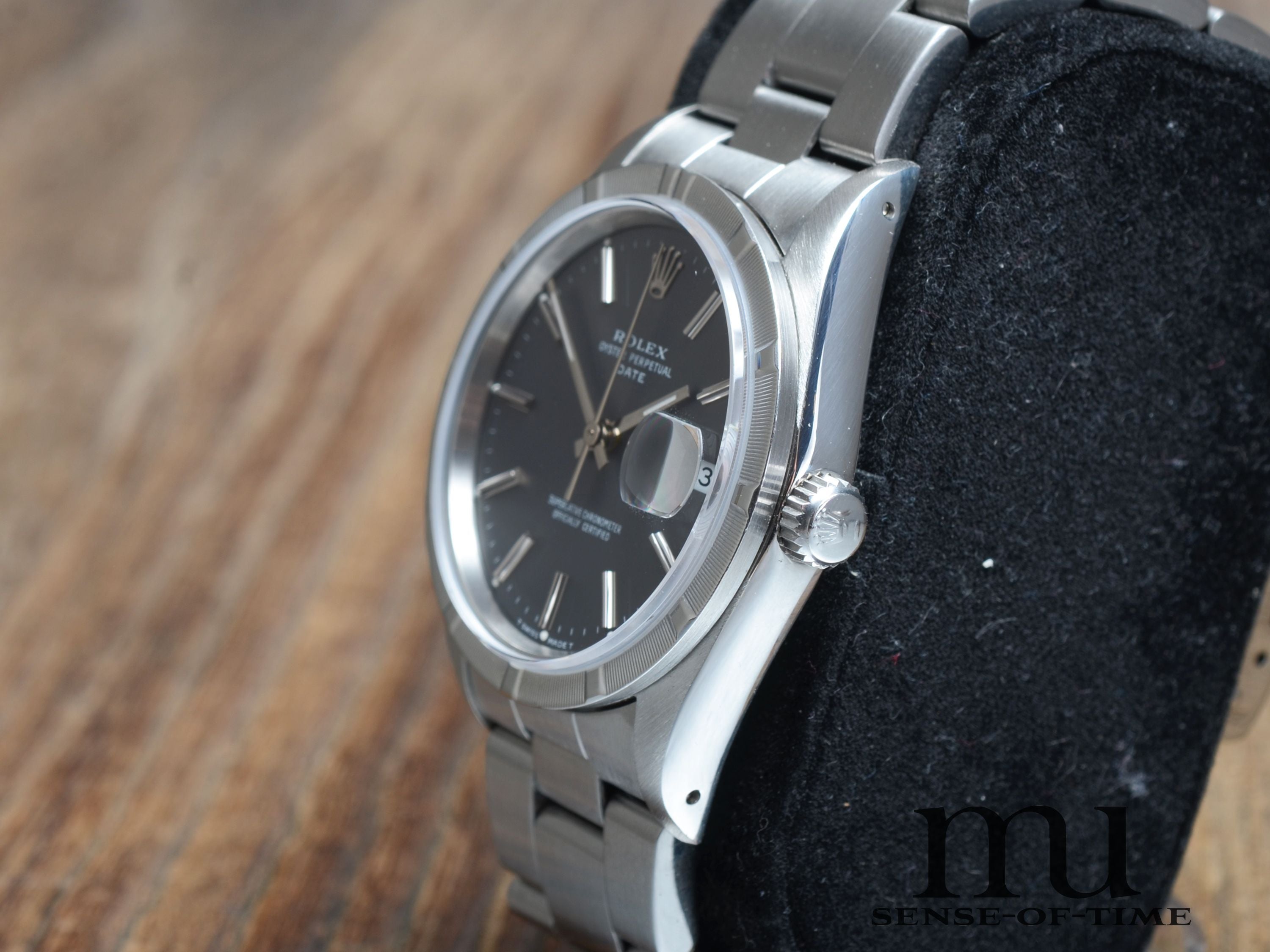 Rolex Oyster Perpetual Date, Grey Dial, Ref.: 15210