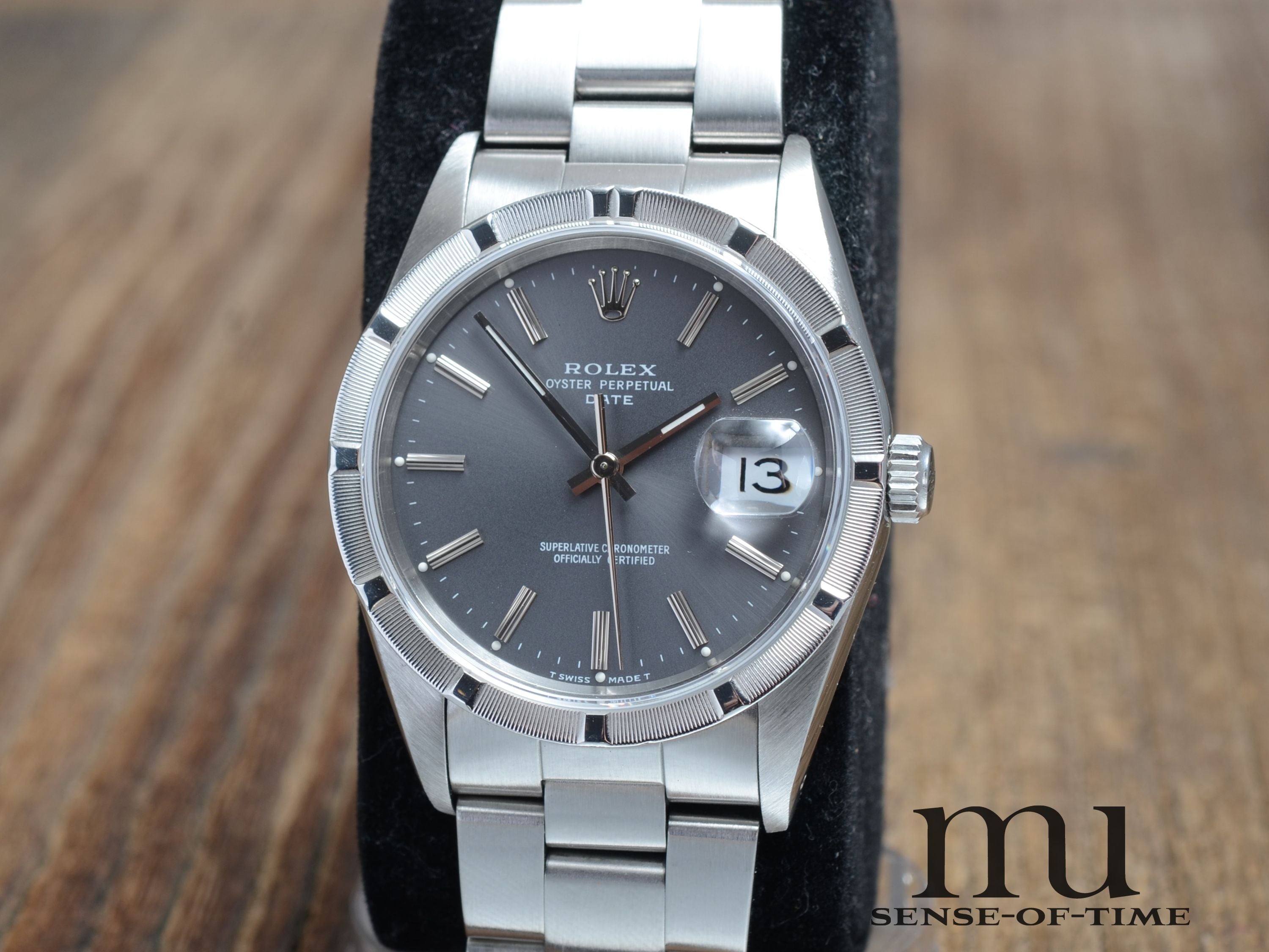Rolex Oyster Perpetual Date, Grey Dial, Ref.: 15210