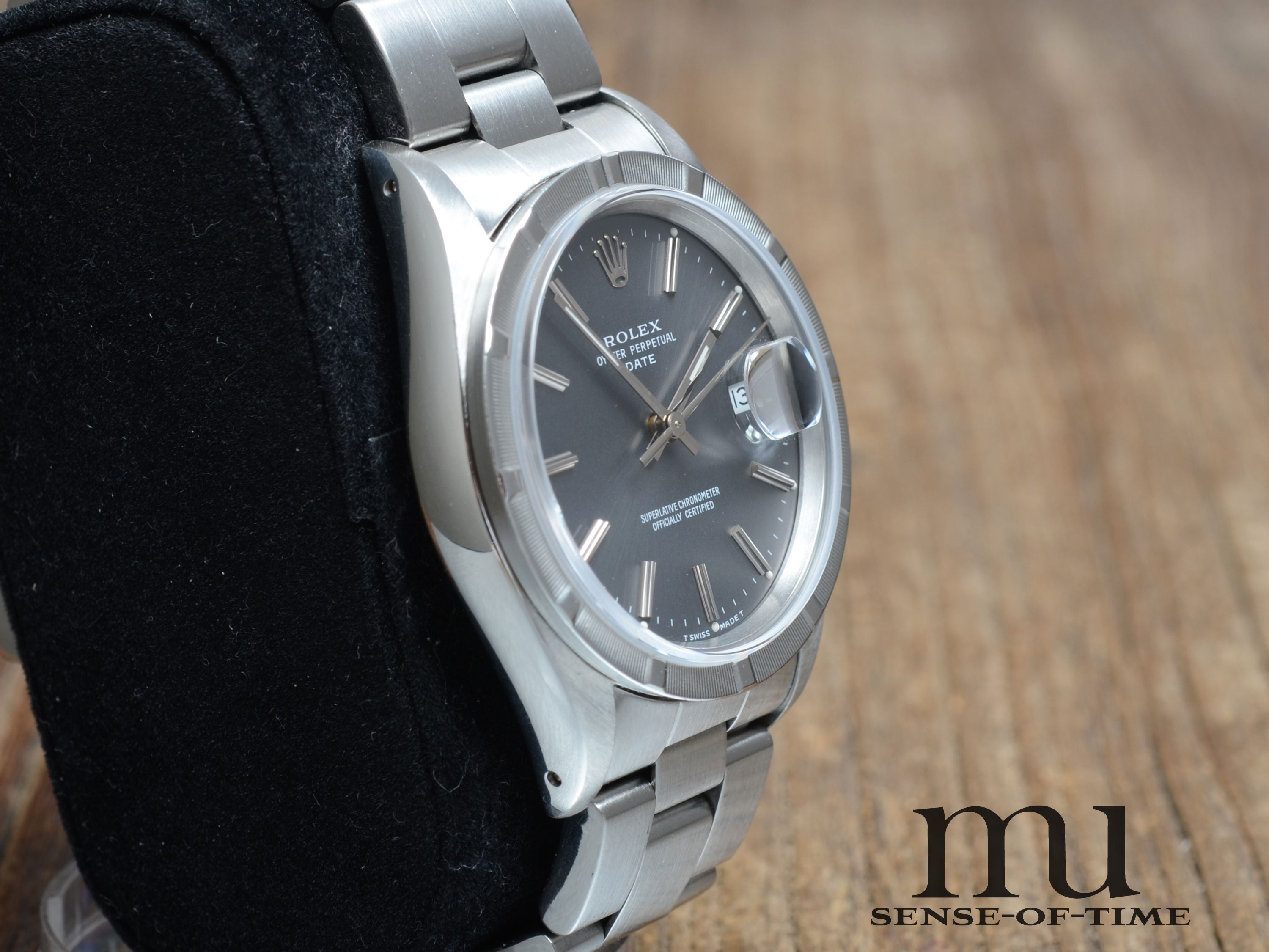 Rolex Oyster Perpetual Date, Grey Dial, Ref.: 15210