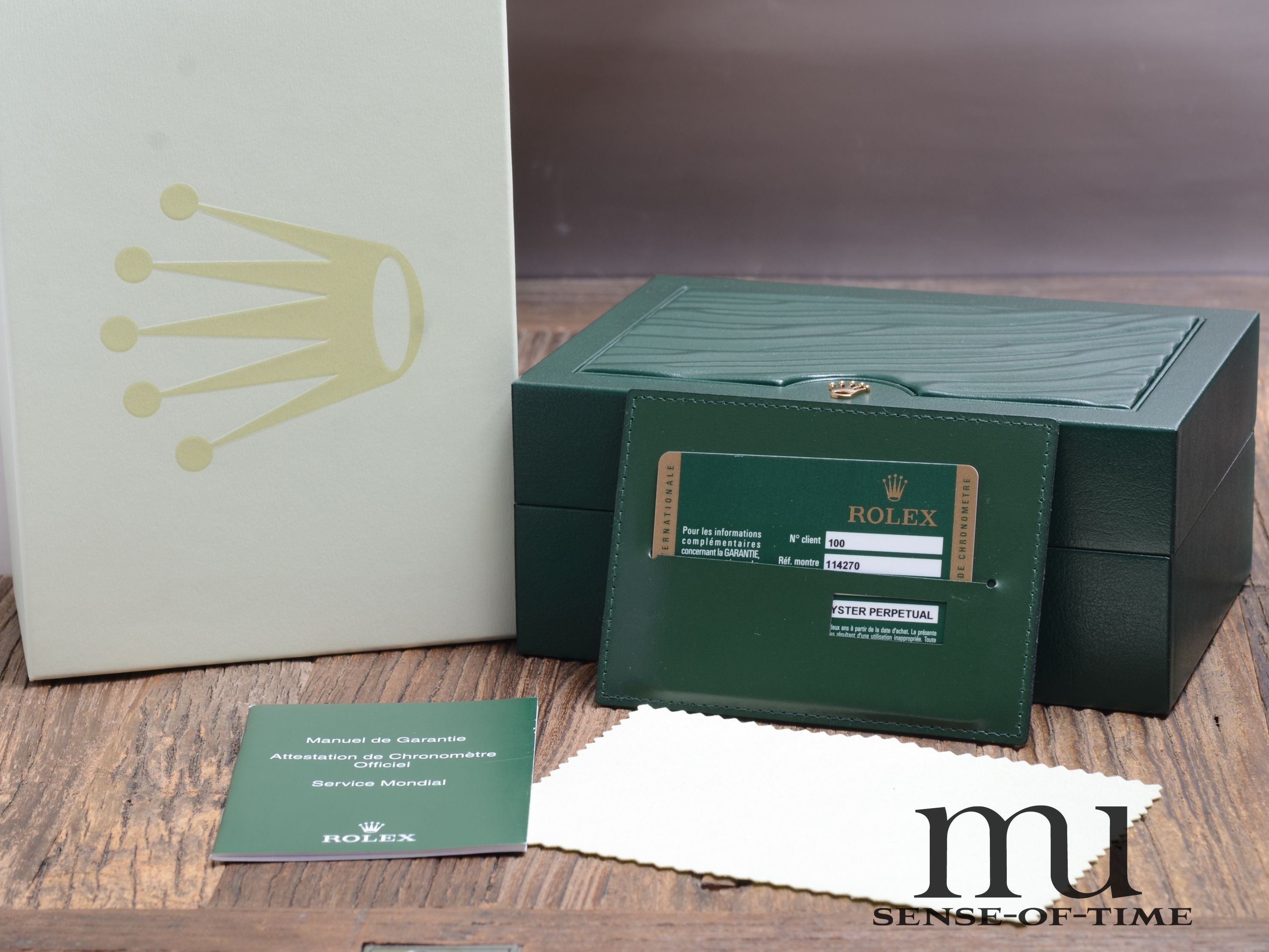 Rolex Explorer I Full Set LC100, Ref.: 114270