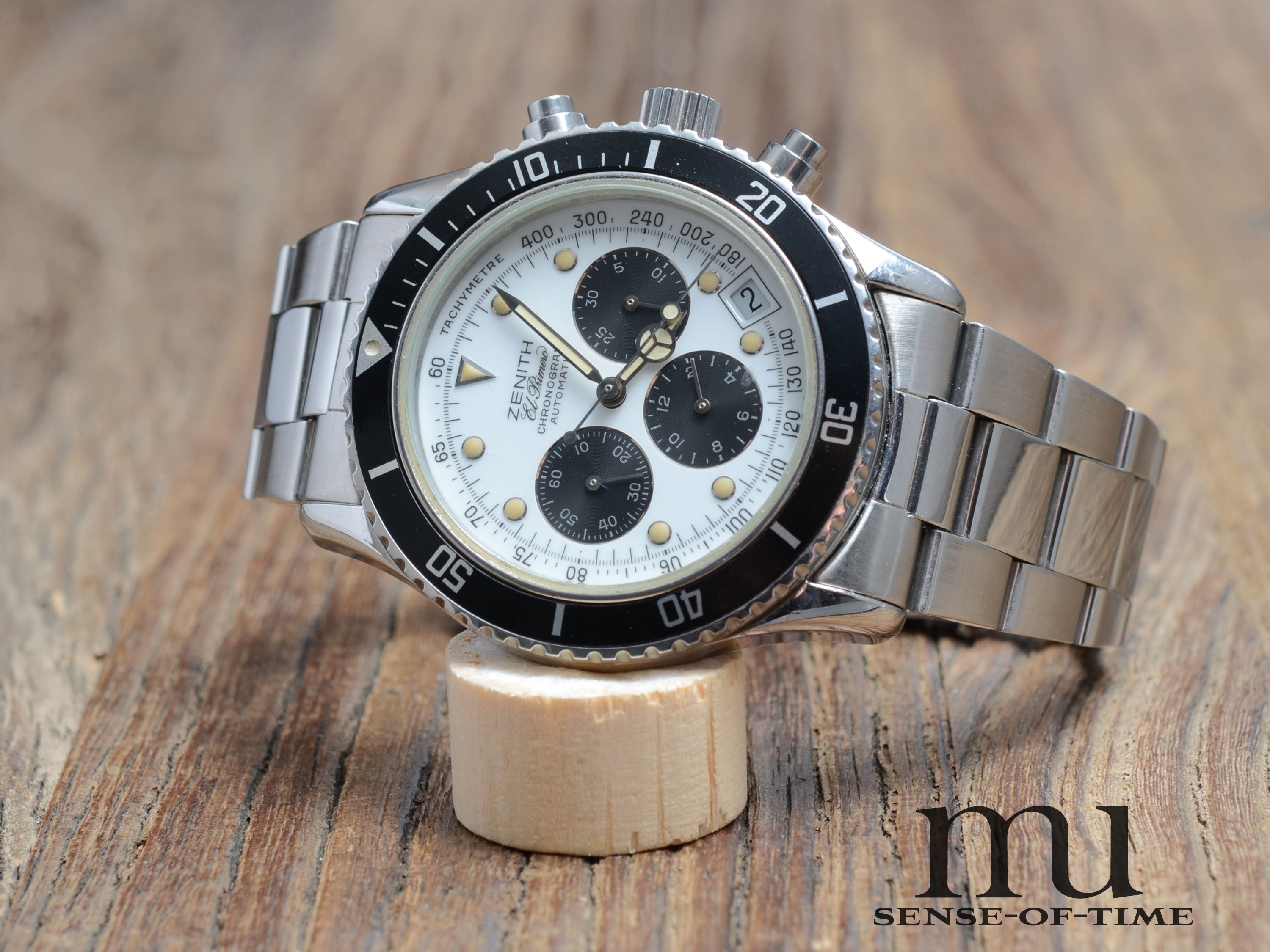 Zenith de Luca el primero, Vintage, Stahlband, Tritium, Ref.: 0310