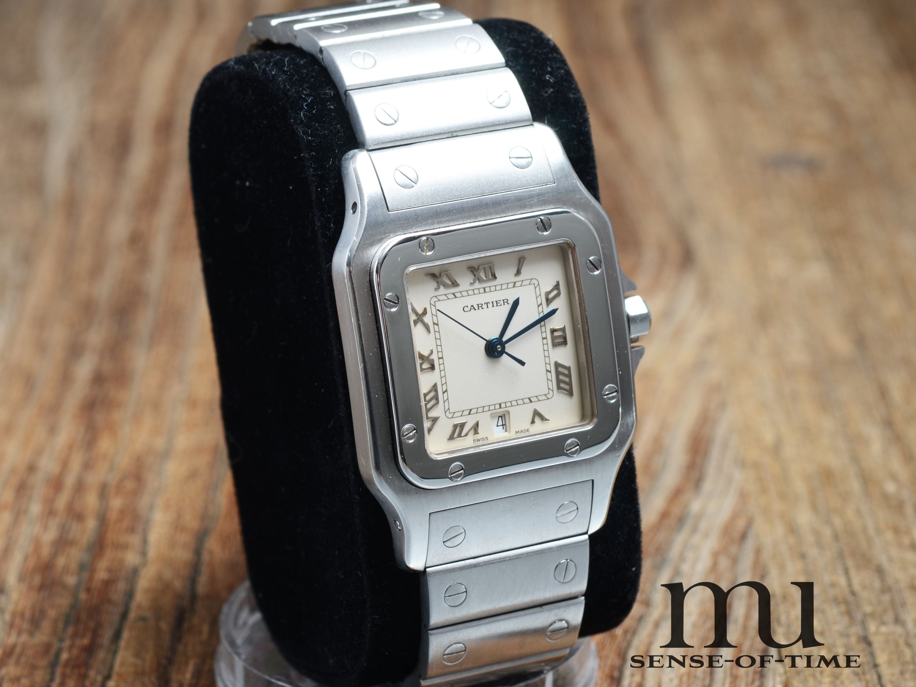 Cartier Santos de Cartier Galbée Stahl Medium, Ref.: 1564