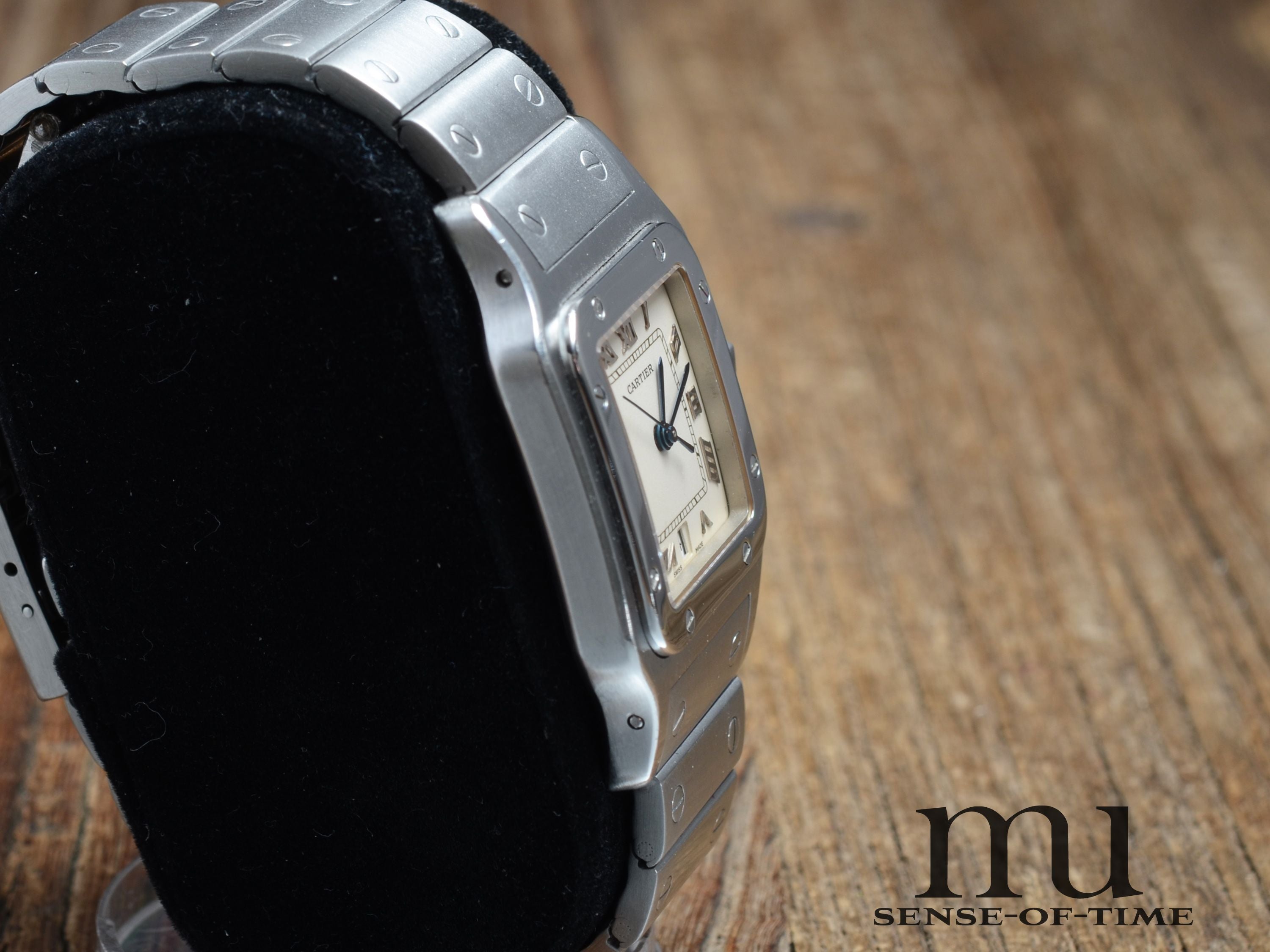 Cartier Santos de Cartier Galbée Stahl Medium, Ref.: 1564