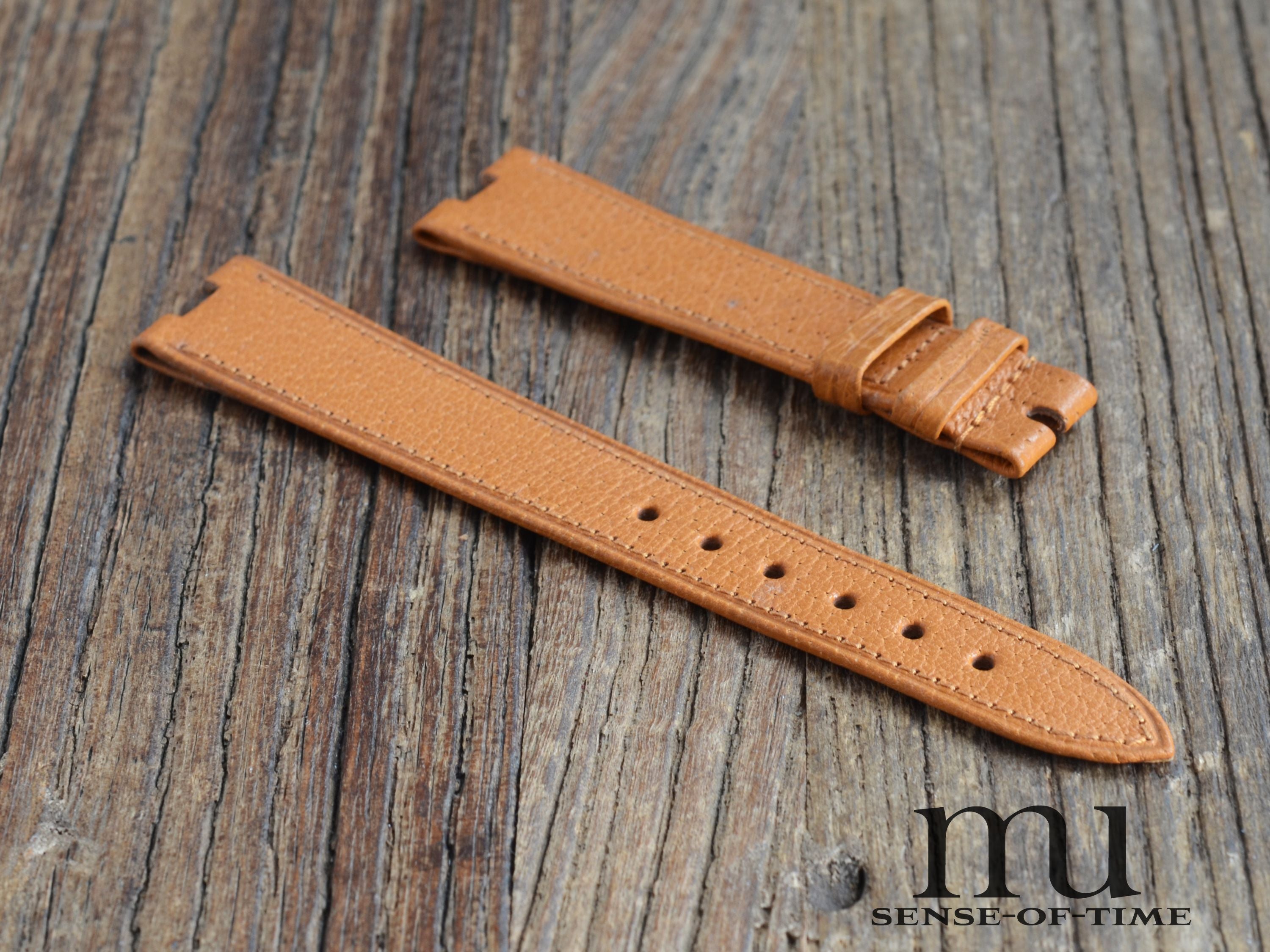 Zubehör: Jaeger leCoultre Lederband, braun, 17mm, NOS