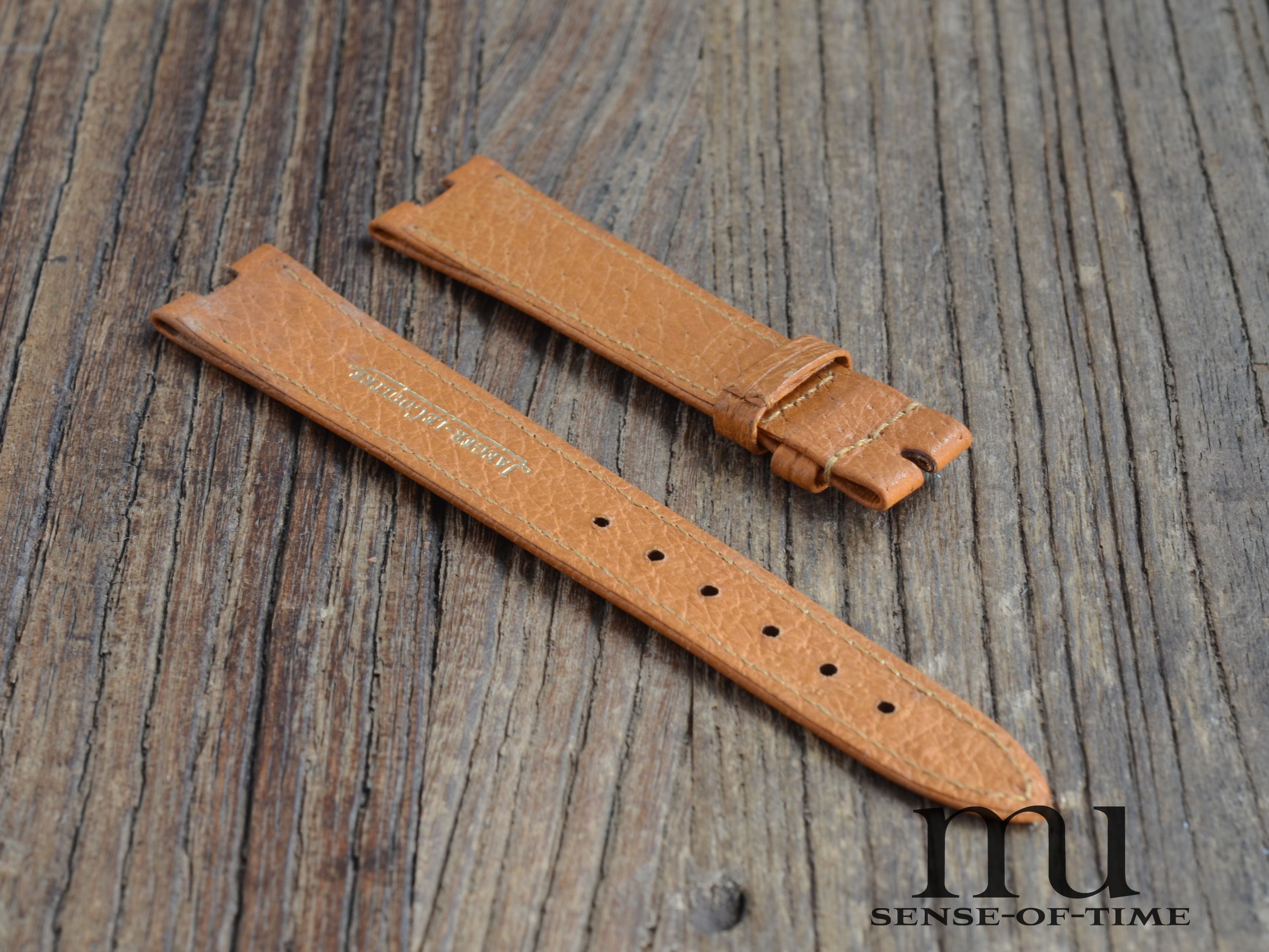 Zubehör: Jaeger leCoultre Lederband, braun, 17mm, NOS