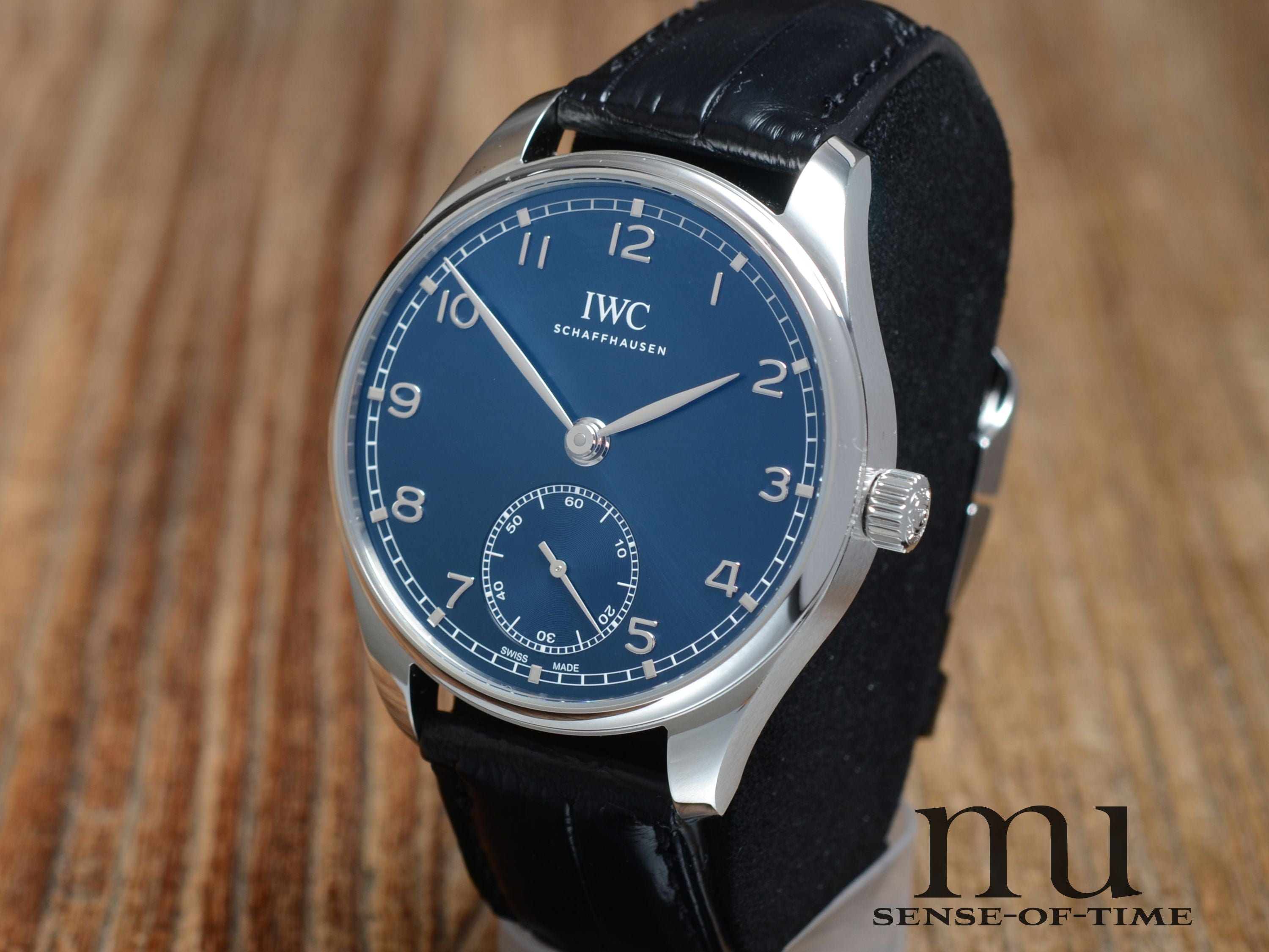 IWC Portugieser mit blauem Zifferblatt, NEU, Ref.: IW3583